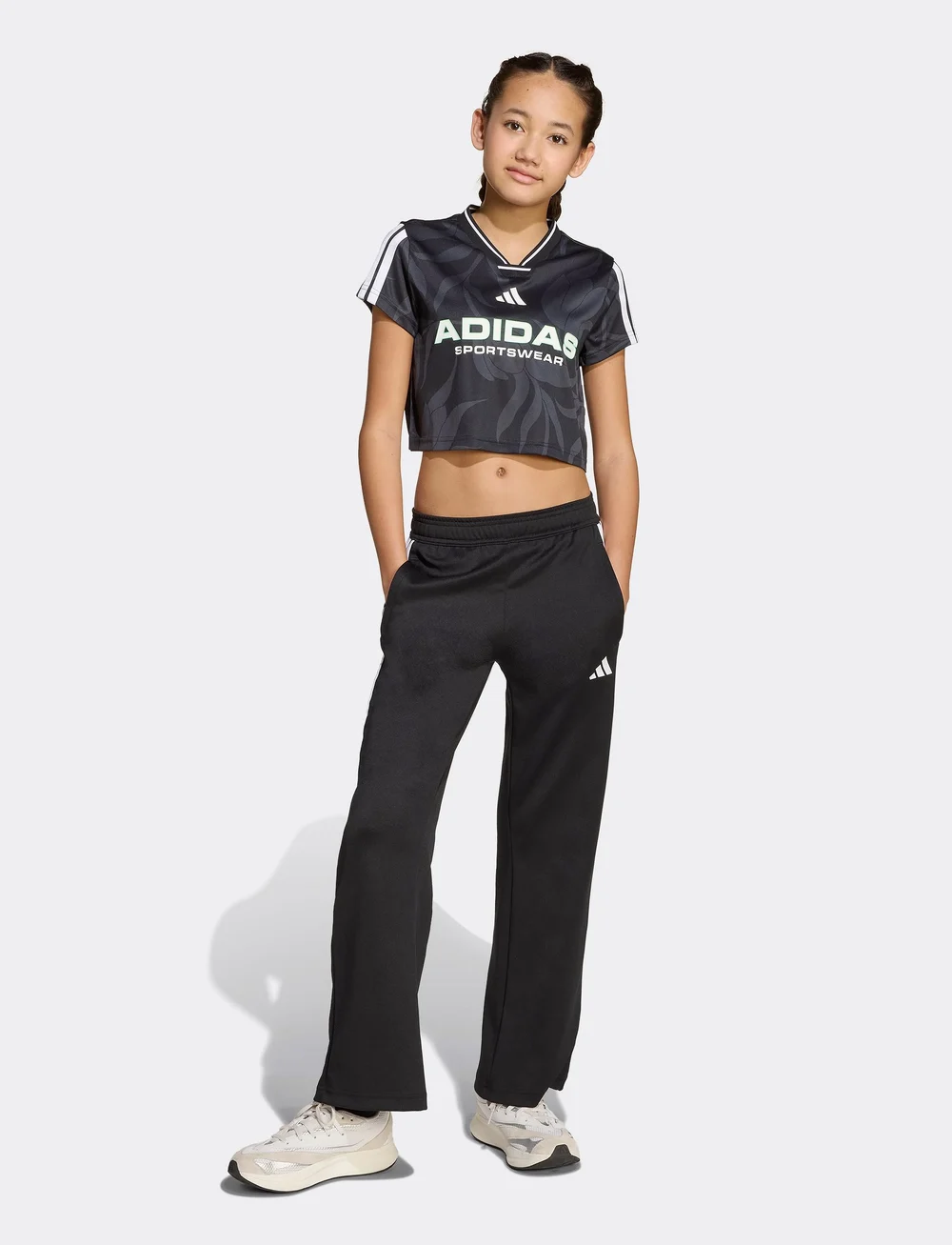 adidas Sportswear - JG HOT HW PT - treenihousut - black/white - 2