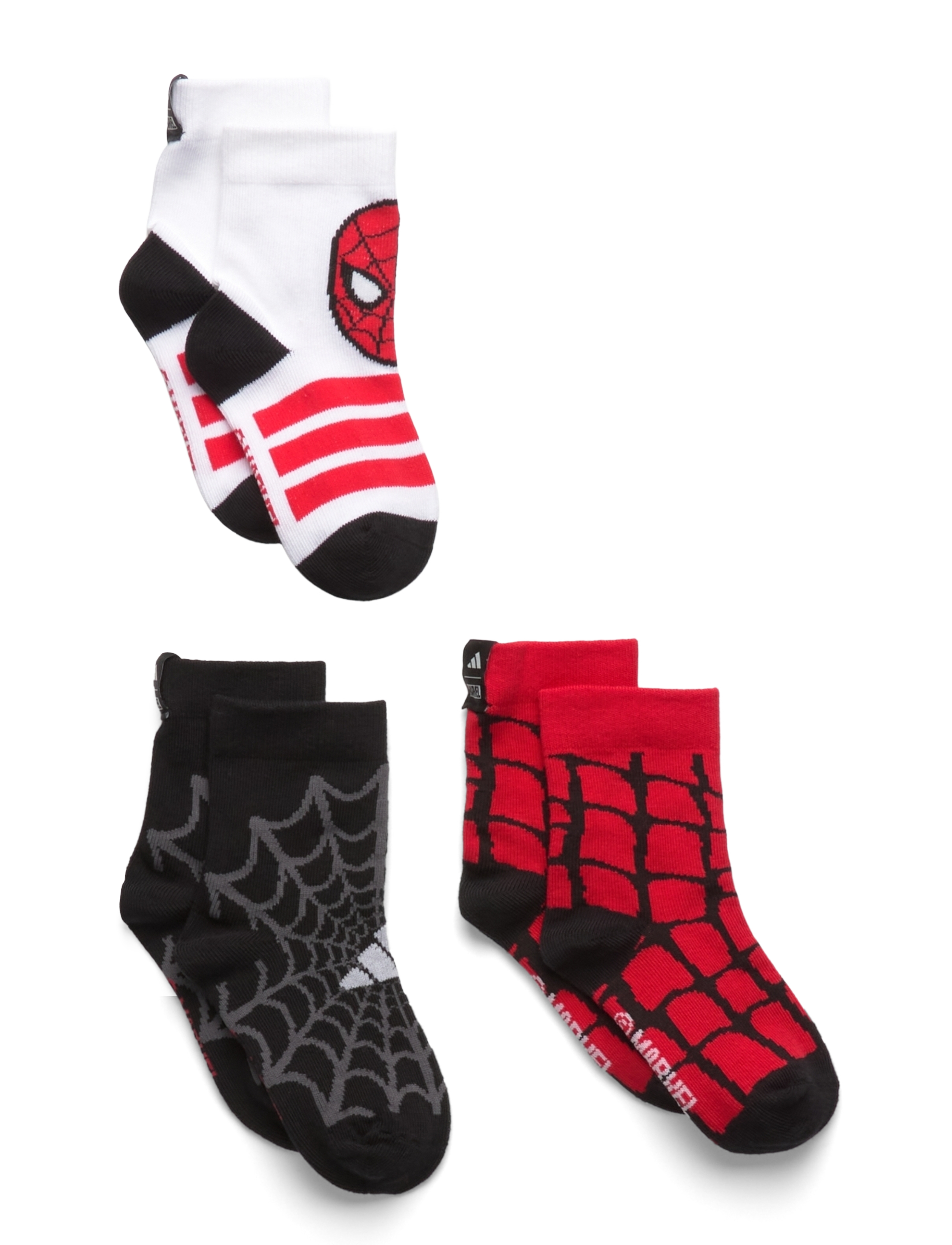 adidas Sportswear Lk Mrvl Sm 3Pp, 40-42, Sport, Mehrfarbig/gemustert - Baby Socks, Kinder