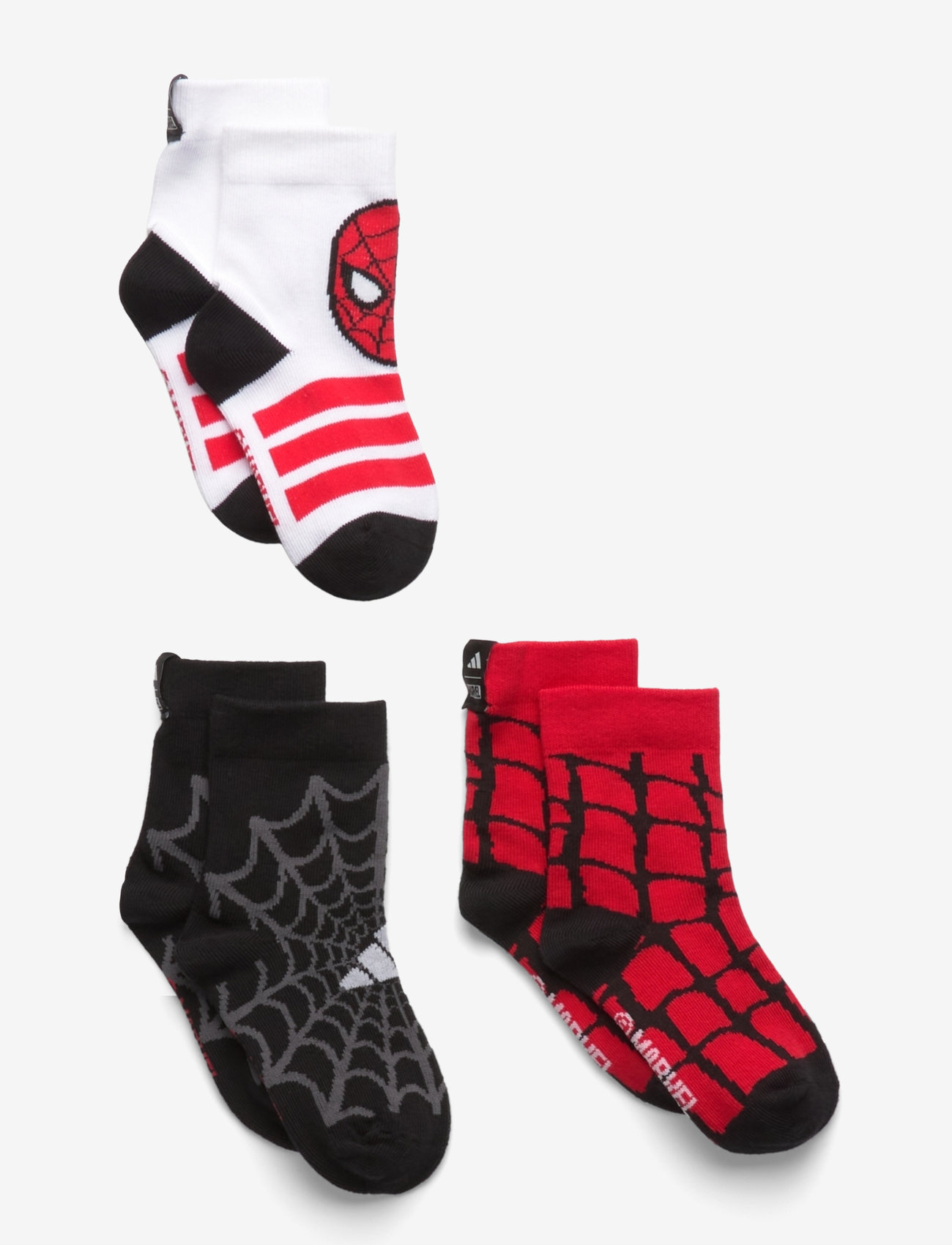 adidas Sportswear - LK MRVL SM 3PP - zīdaiņu zeķes - white/black/purrub - 0
