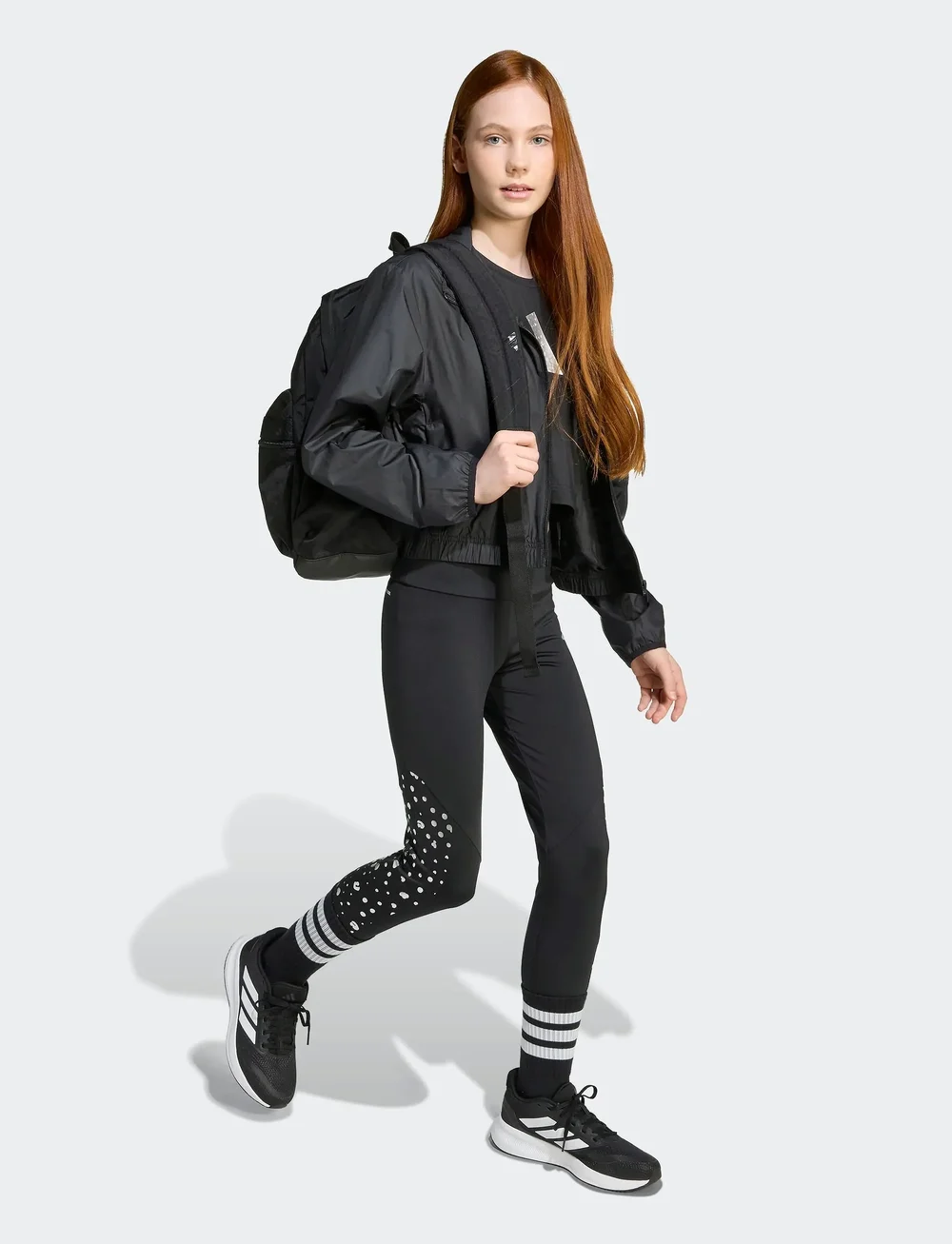 adidas Sportswear - JG TR-ES GL LEG - leggings - black/silvmt - 4