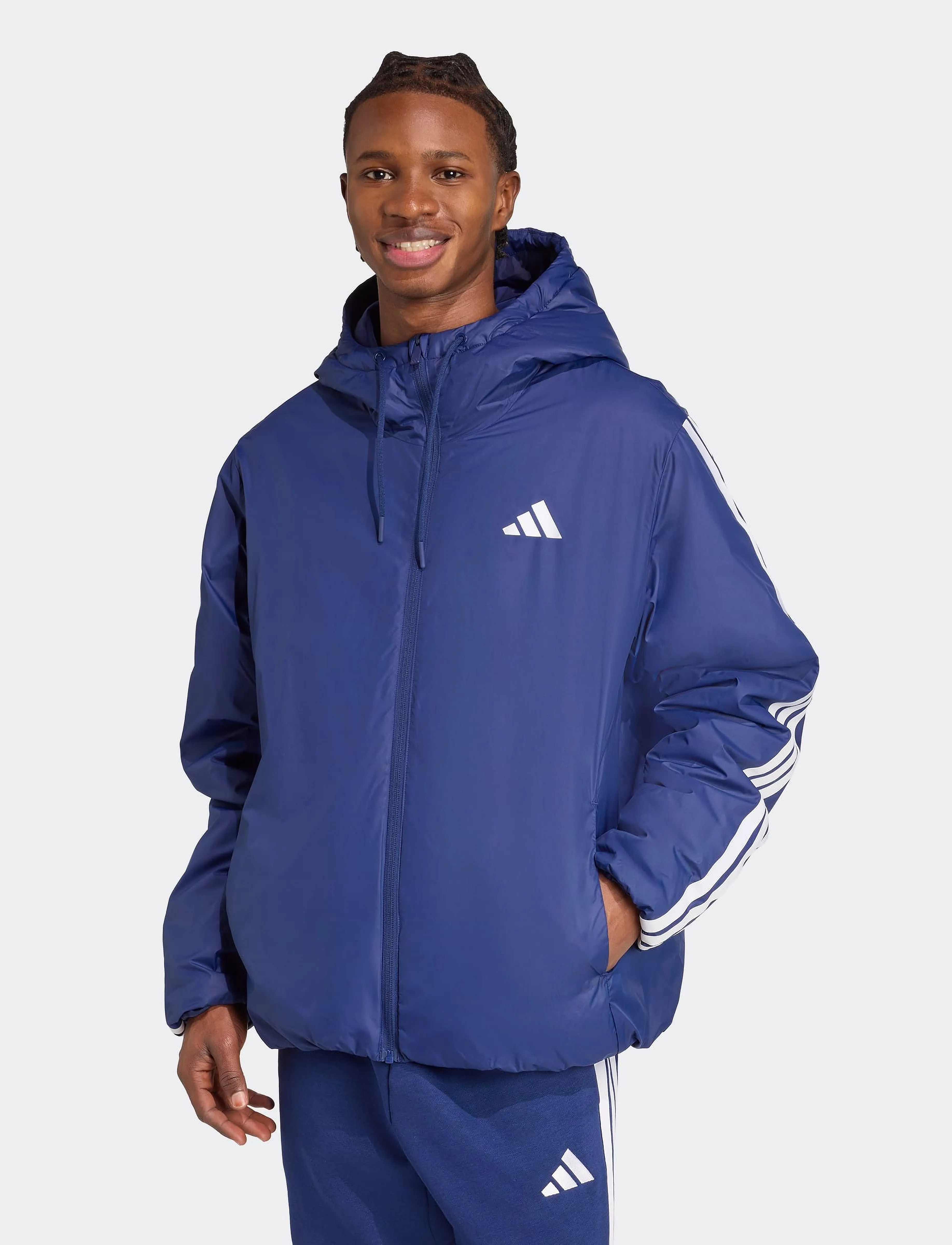 adidas Sportswear - ESS 3S INS HD J - casual jakker - dkblue - 4