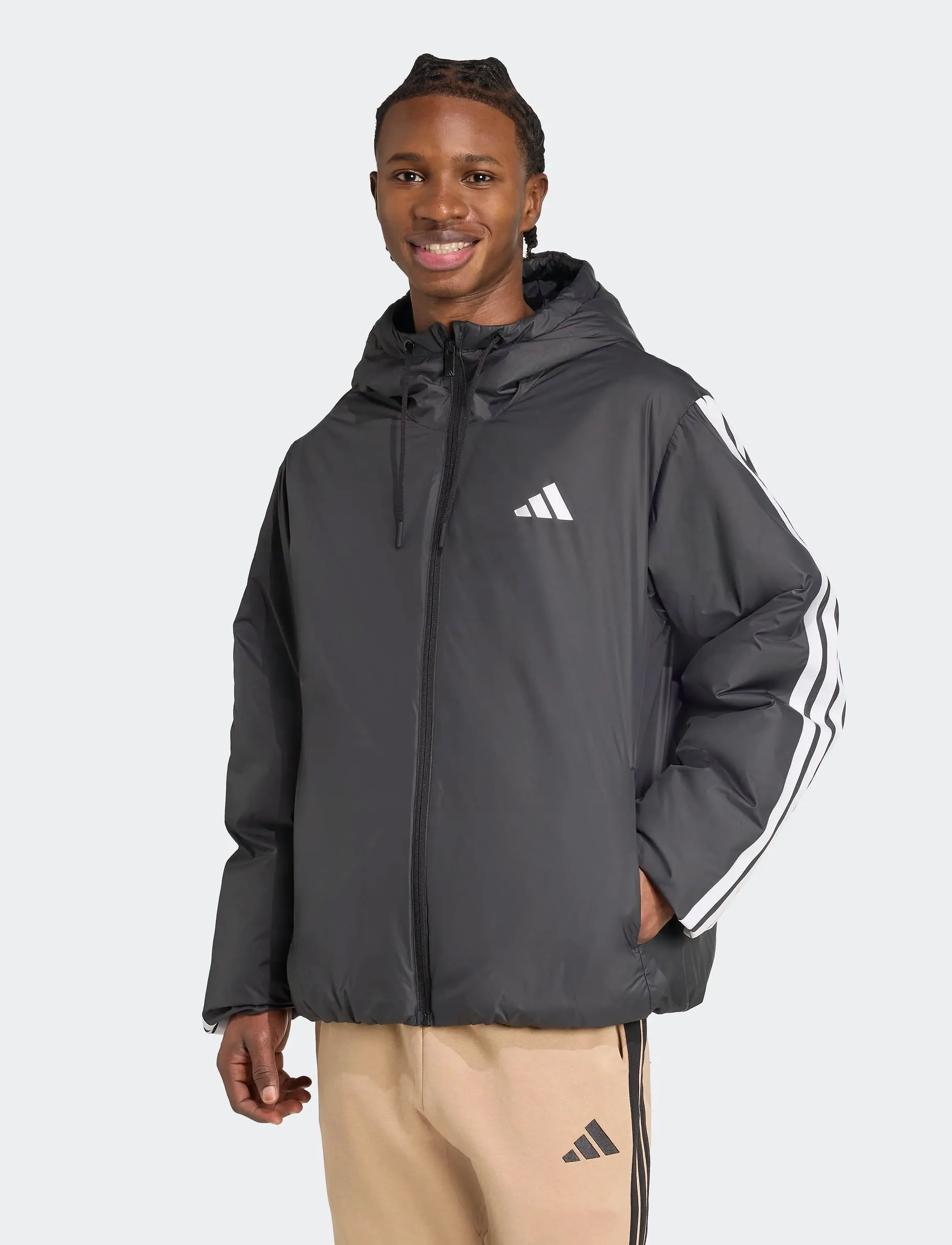 adidas Sportswear - ESS 3S INS HD J - casual jassen - black - 0