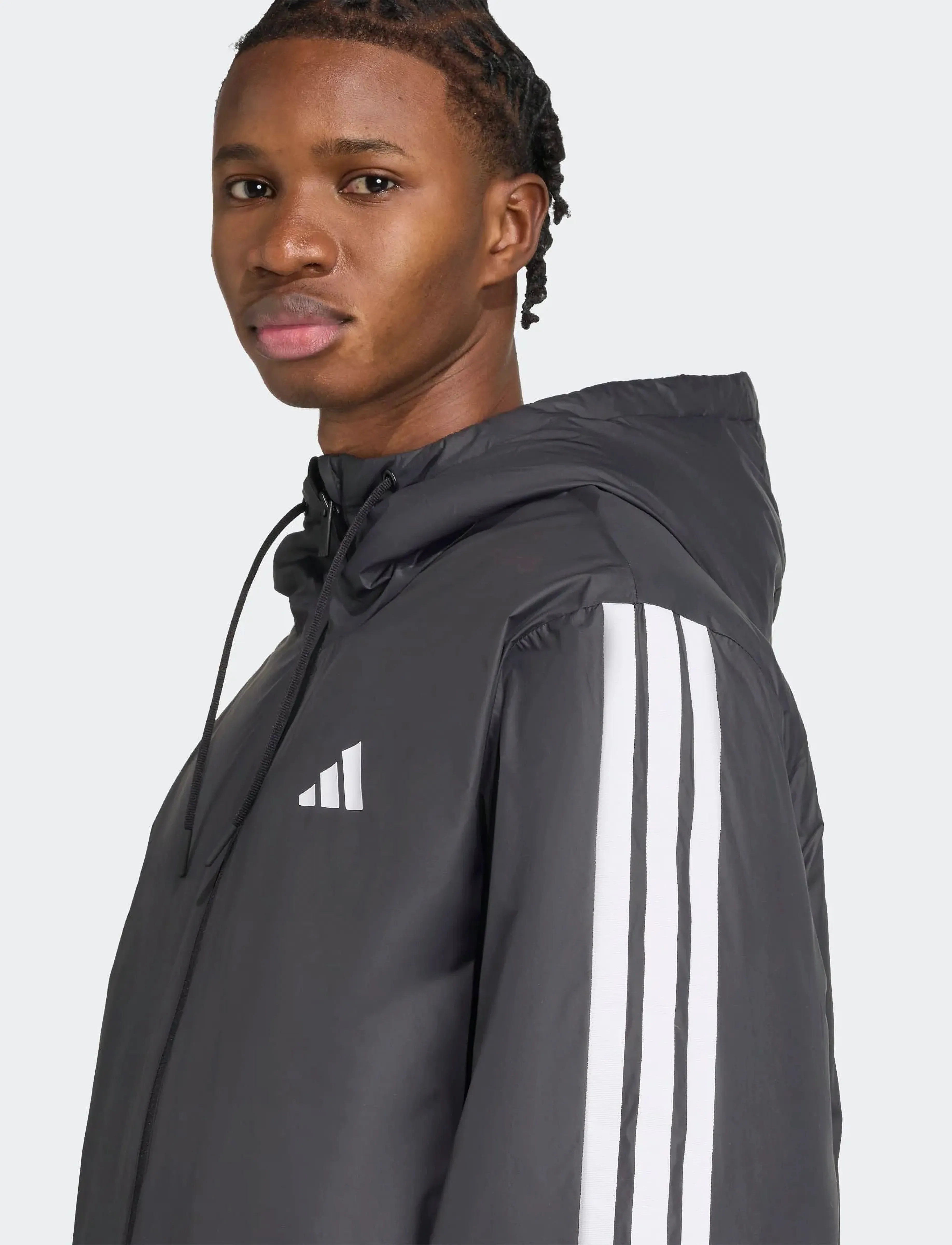 adidas Sportswear - ESS 3S INS HD J - casual jassen - black - 3