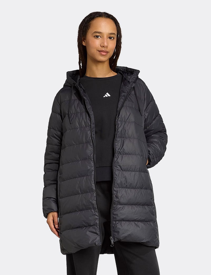 adidas Sportswear - W ESS 3S L D HP - kurtki - black - 5