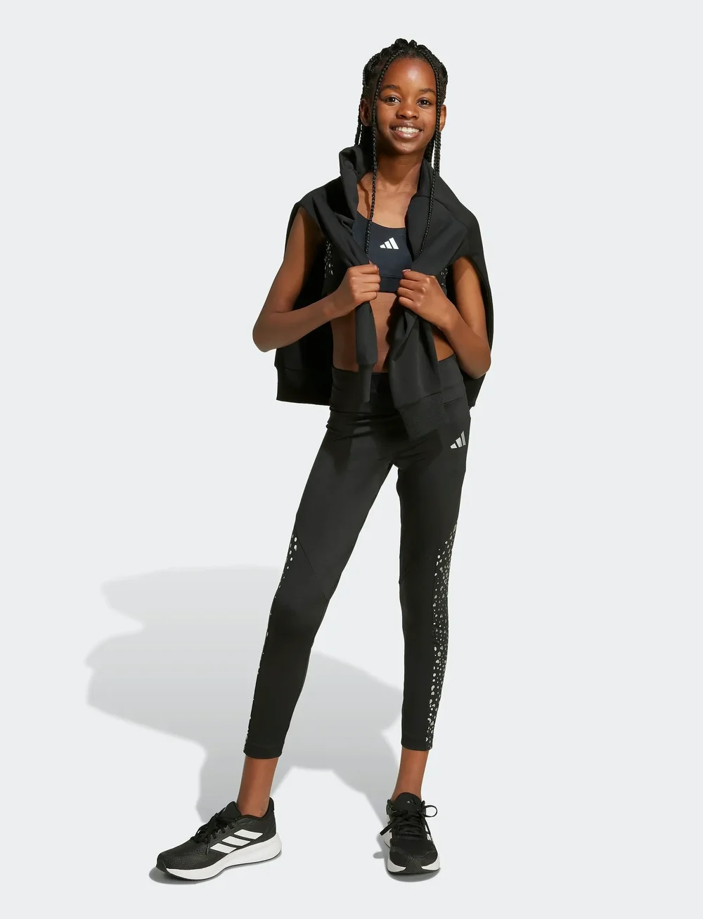 adidas Sportswear - JG TR-ES GL BRA - hauts de sport - black/silvmt - 4