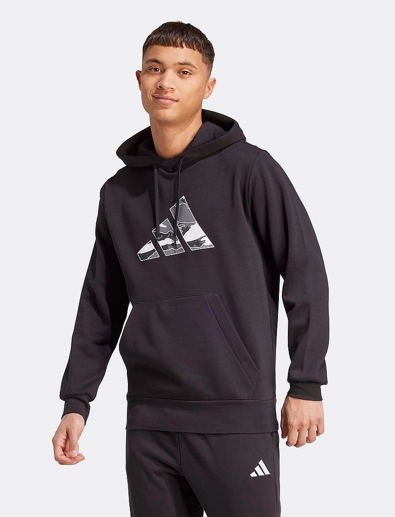 adidas Sportswear - M CAMO 3B HD - bluzy z kapturem - black - 0