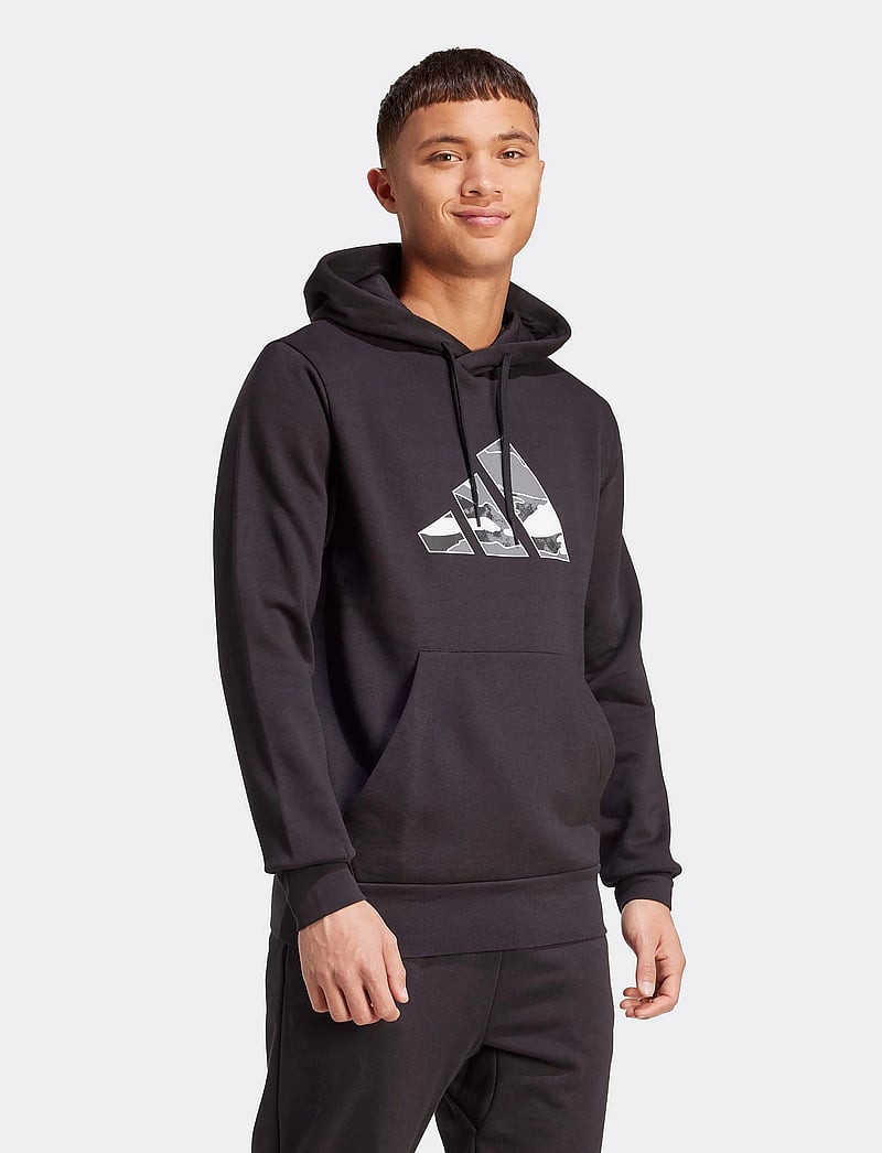 adidas Sportswear - M CAMO 3B HD - bluzy z kapturem - black - 4