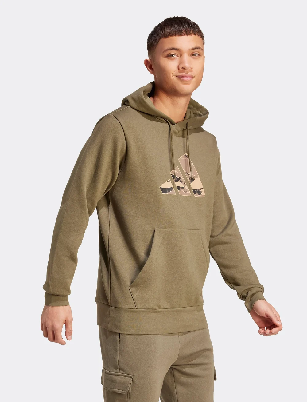 adidas Sportswear - M CAMO 3B HD - džemperi ar kapuci - olistr - 2