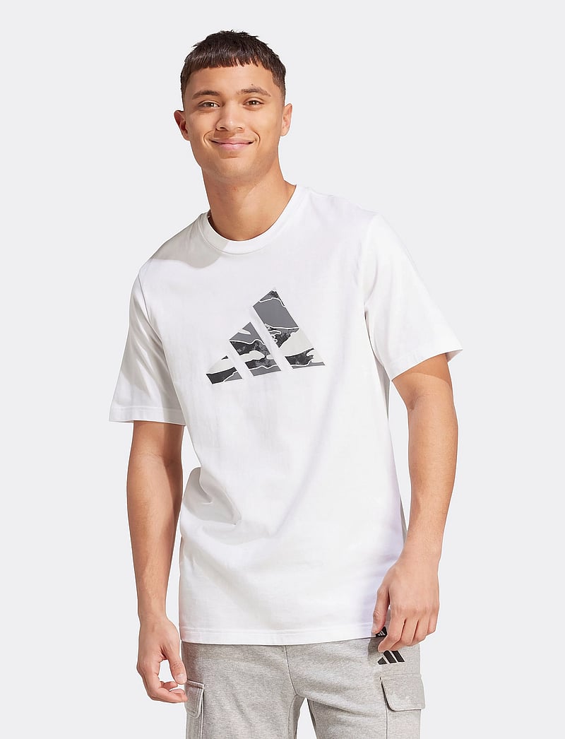 adidas Sportswear - M CAMO LOGO T - t-shirts - white - 3