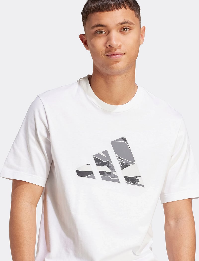 adidas Sportswear - M CAMO LOGO T - t-shirts - white - 5