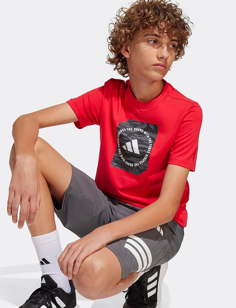 adidas Sportswear - B CAMO BOX - kortärmade t-shirts - purrub - 3