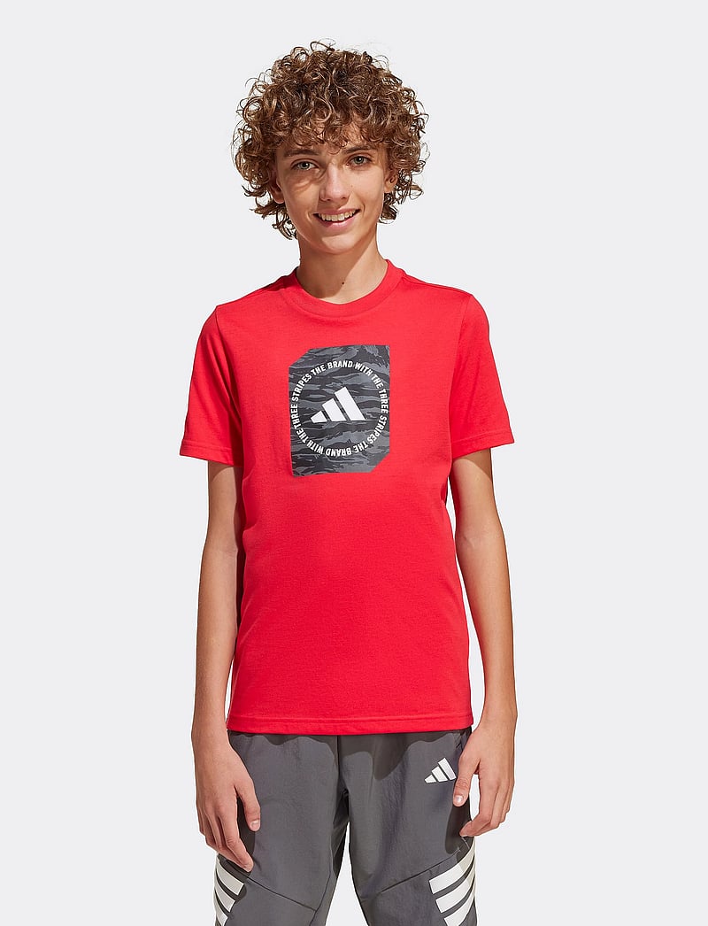 adidas Sportswear - B CAMO BOX - kortärmade t-shirts - purrub - 5