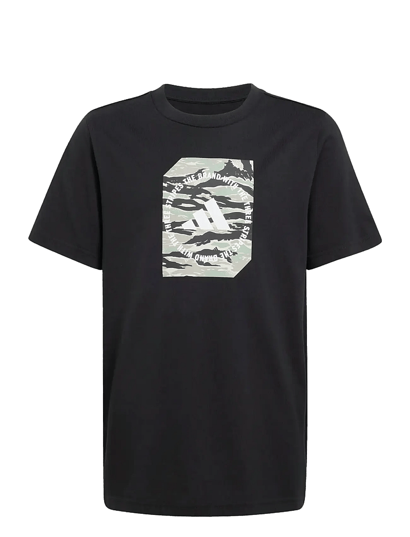 adidas Sportswear - B CAMO BOX - kortärmade t-shirts - black - 1