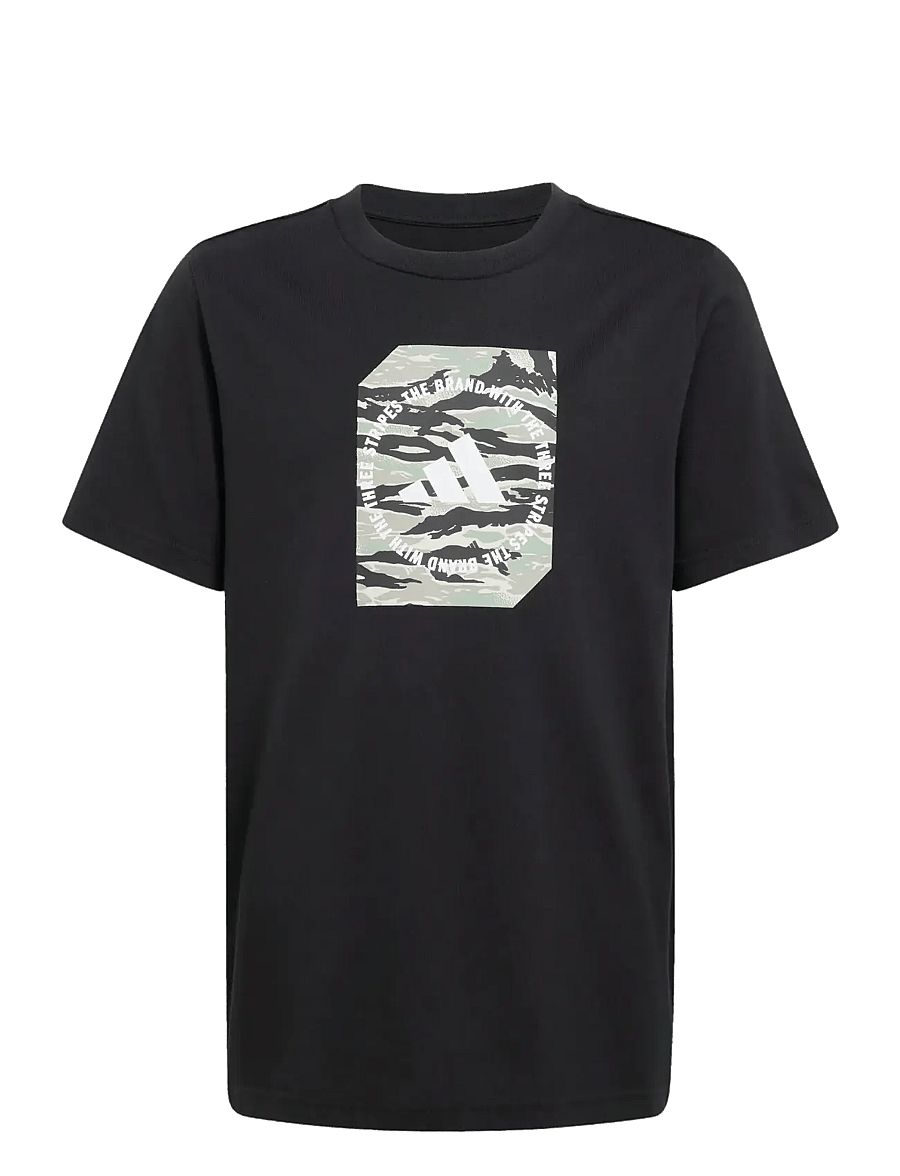 adidas Sportswear - B CAMO BOX - kortærmede t-shirts - black - 1