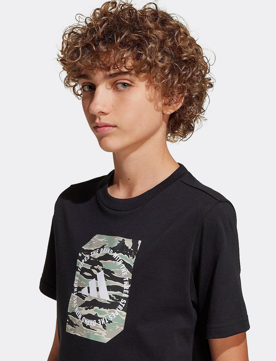 adidas Sportswear - B CAMO BOX - kortærmede t-shirts - black - 3