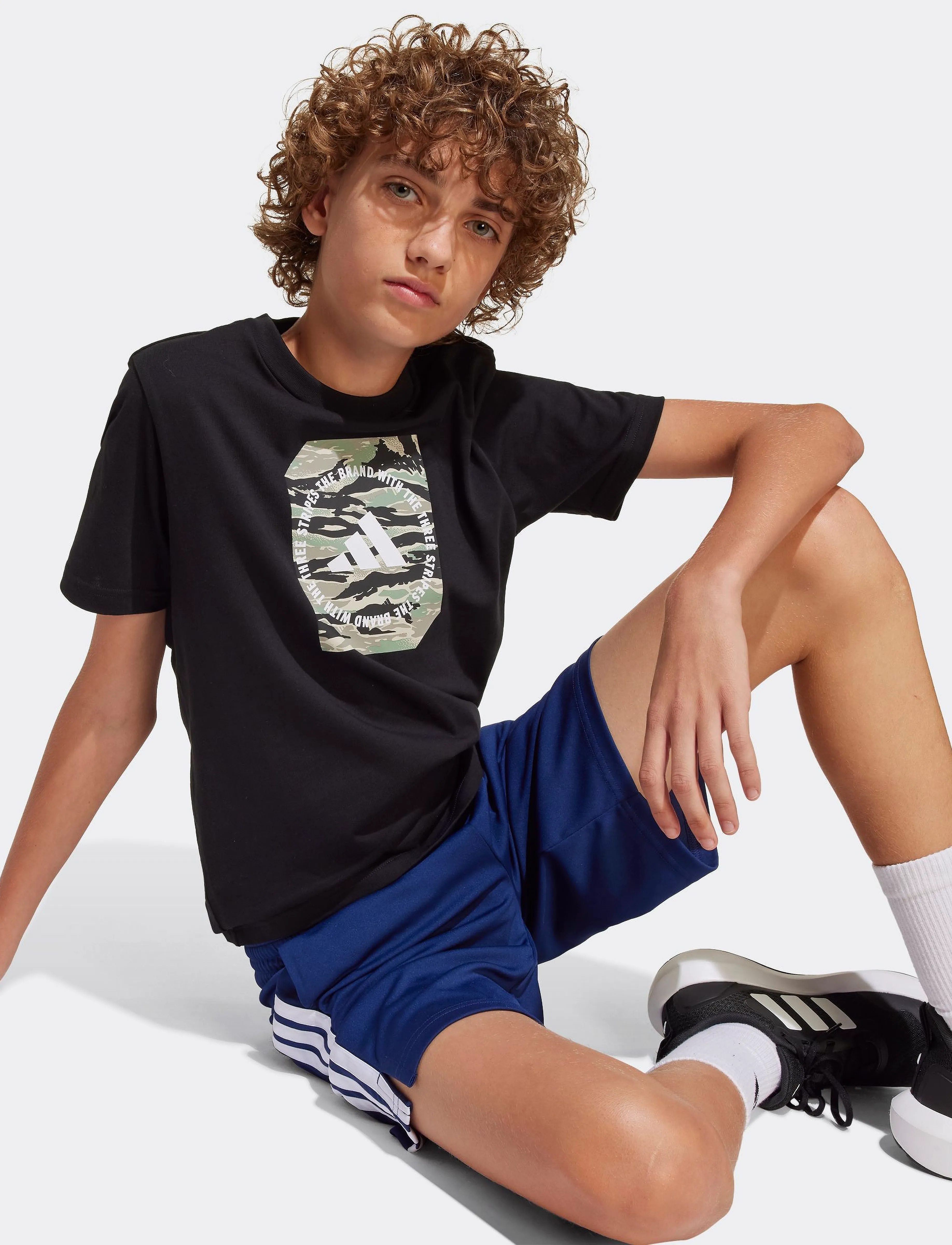 adidas Sportswear - B CAMO BOX - kortærmede t-shirts - black - 4