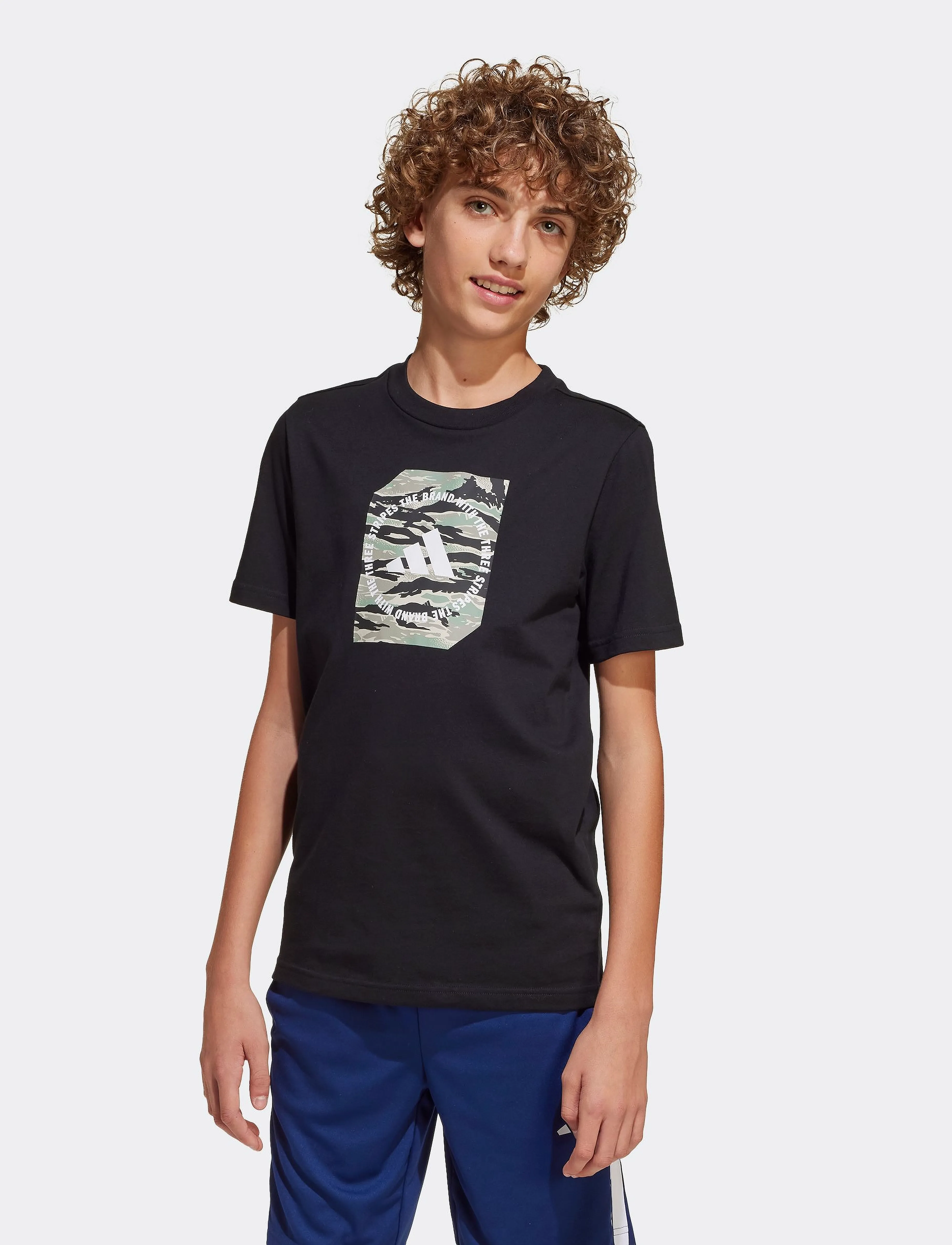 adidas Sportswear - B CAMO BOX - kortærmede t-shirts - black - 5