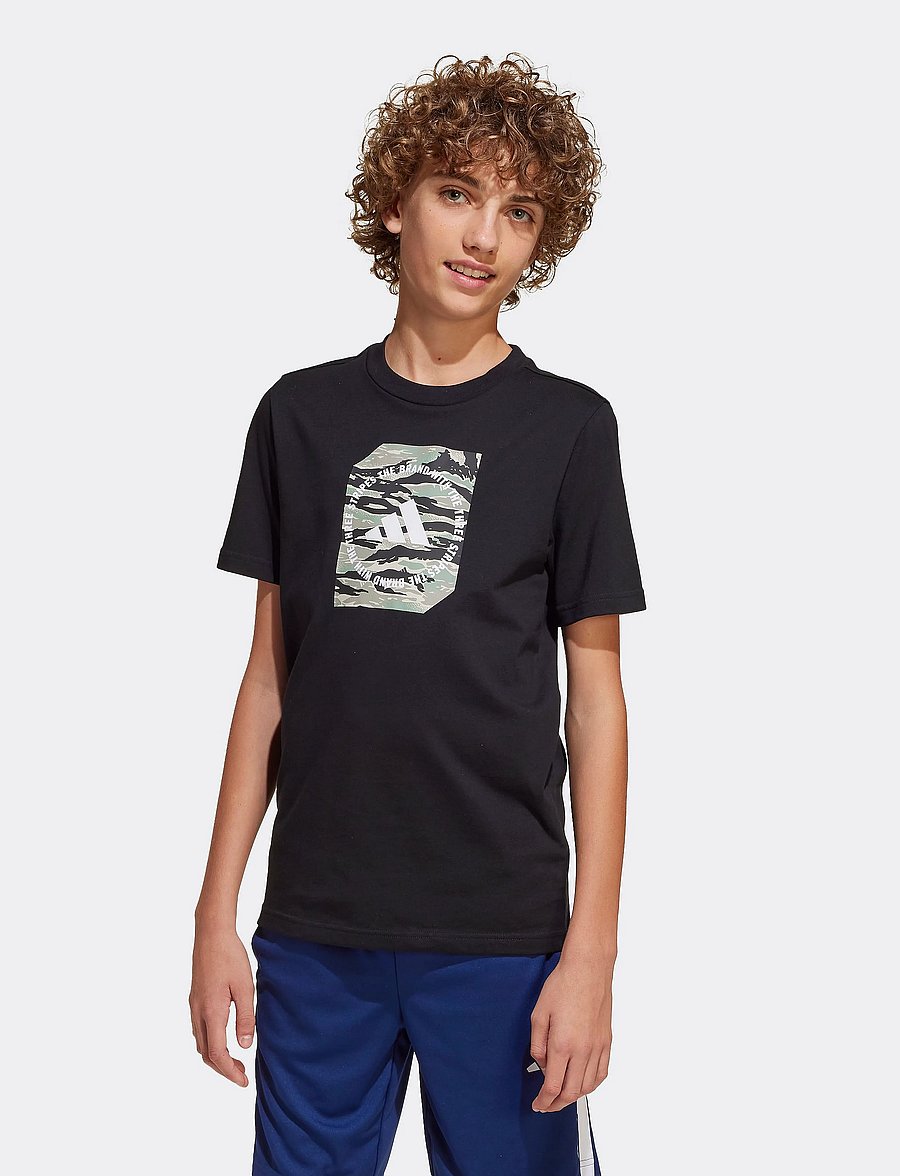 adidas Sportswear - B CAMO BOX - kortærmede t-shirts - black - 5