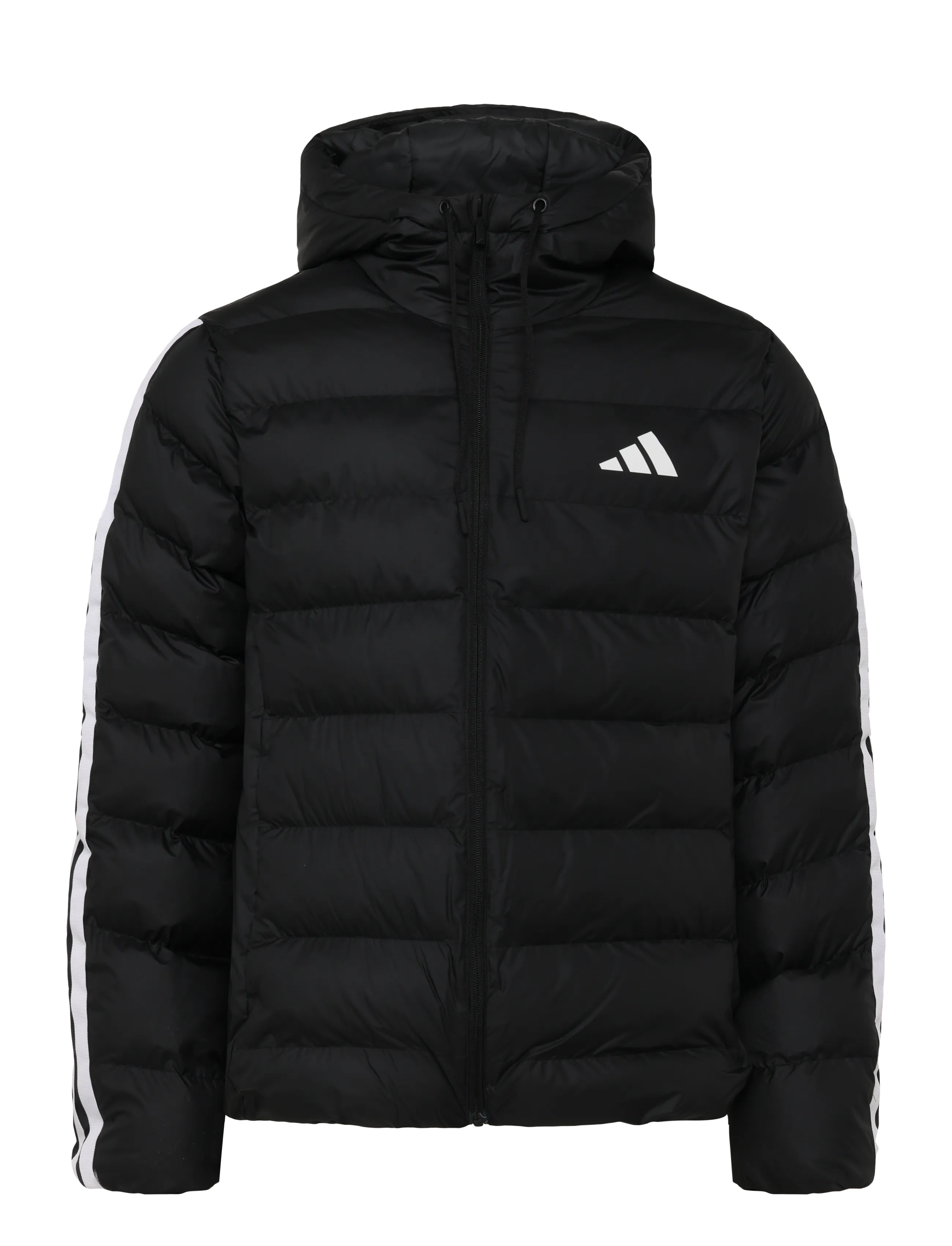 adidas Sportswear Ess 3S Sd Hd Jk, Mænd, Hætte Pufferjakke, Sort, Str: L