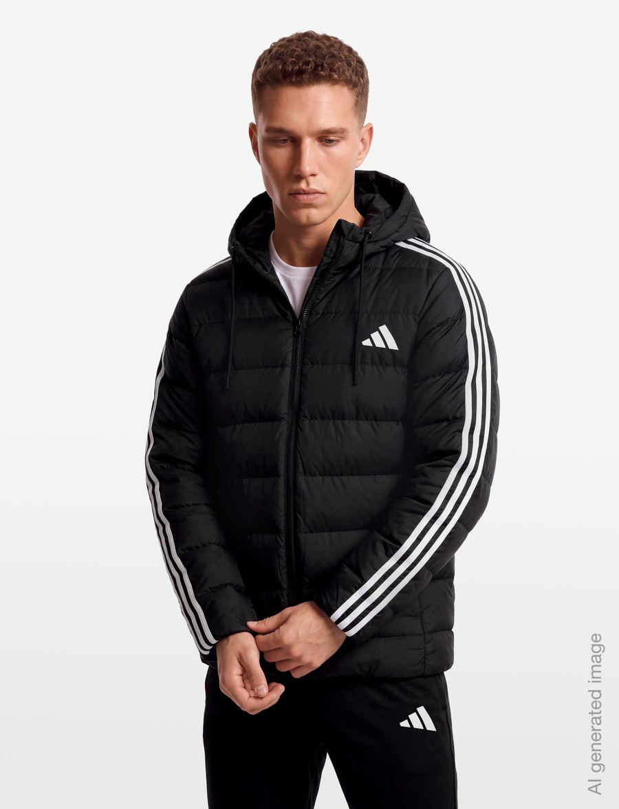 adidas Sportswear - ESS 3S SD HD JK - sulejoped ja voodriga joped - black - 3