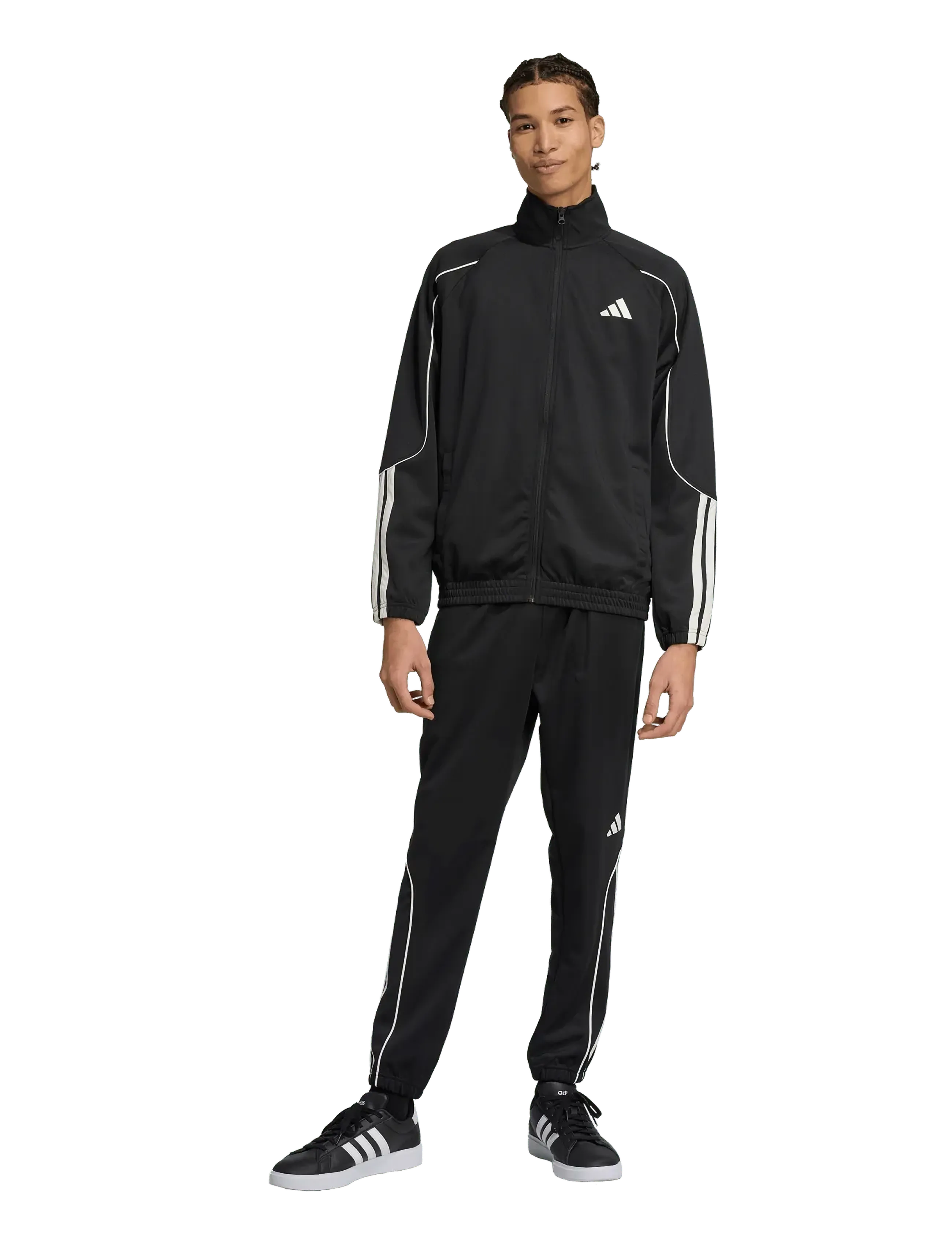 adidas Sportswear - M 3S STADIUM TS - træningsdragter - black/owhite - 4