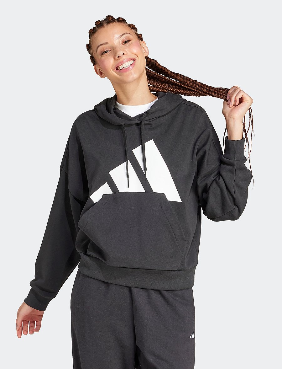 adidas Sportswear - W BL FT HD - kapuutsiga dressipluusid - black/white - 4
