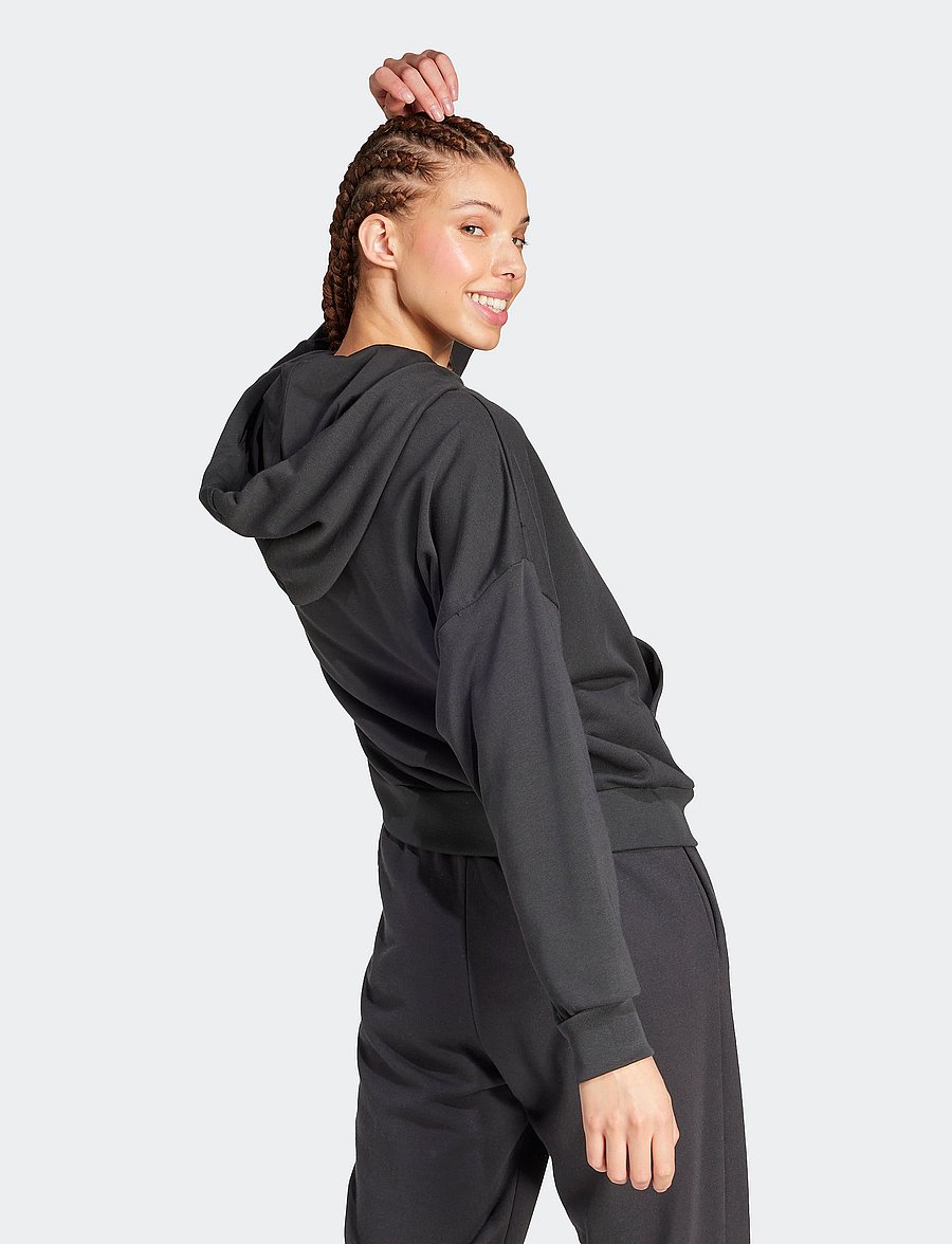 adidas Sportswear - W BL FT HD - kapuutsiga dressipluusid - black/white - 5