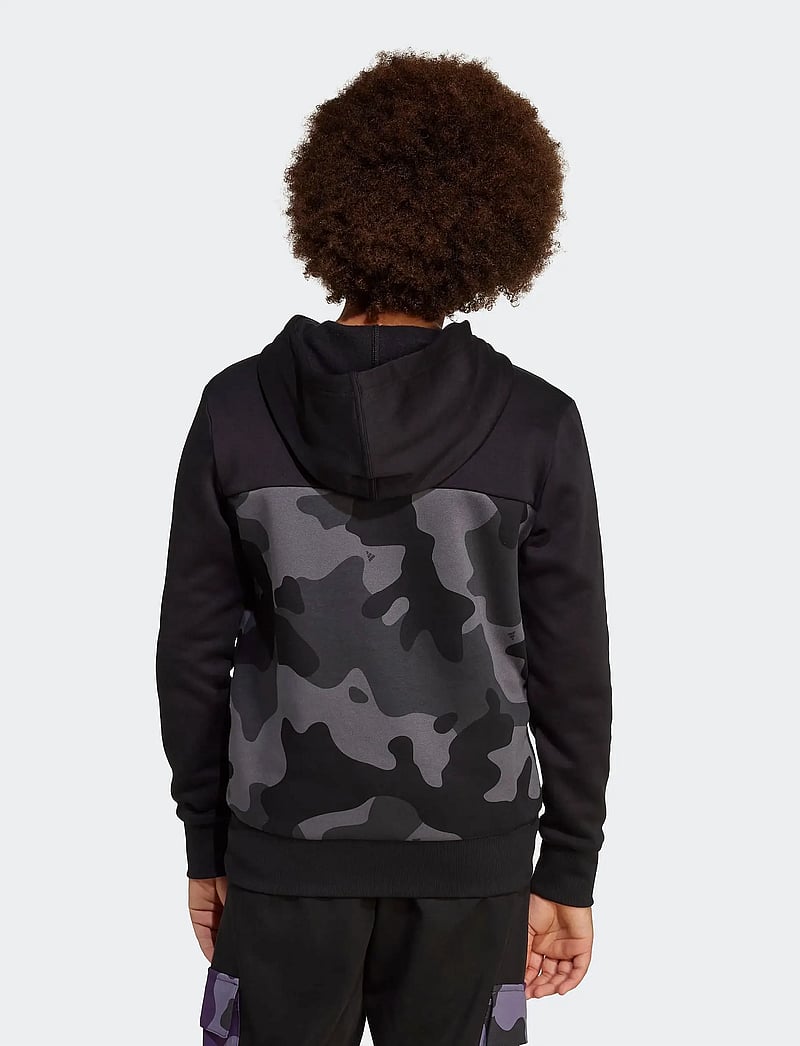 adidas Sportswear - J CAMO FL HD - black/white - 2