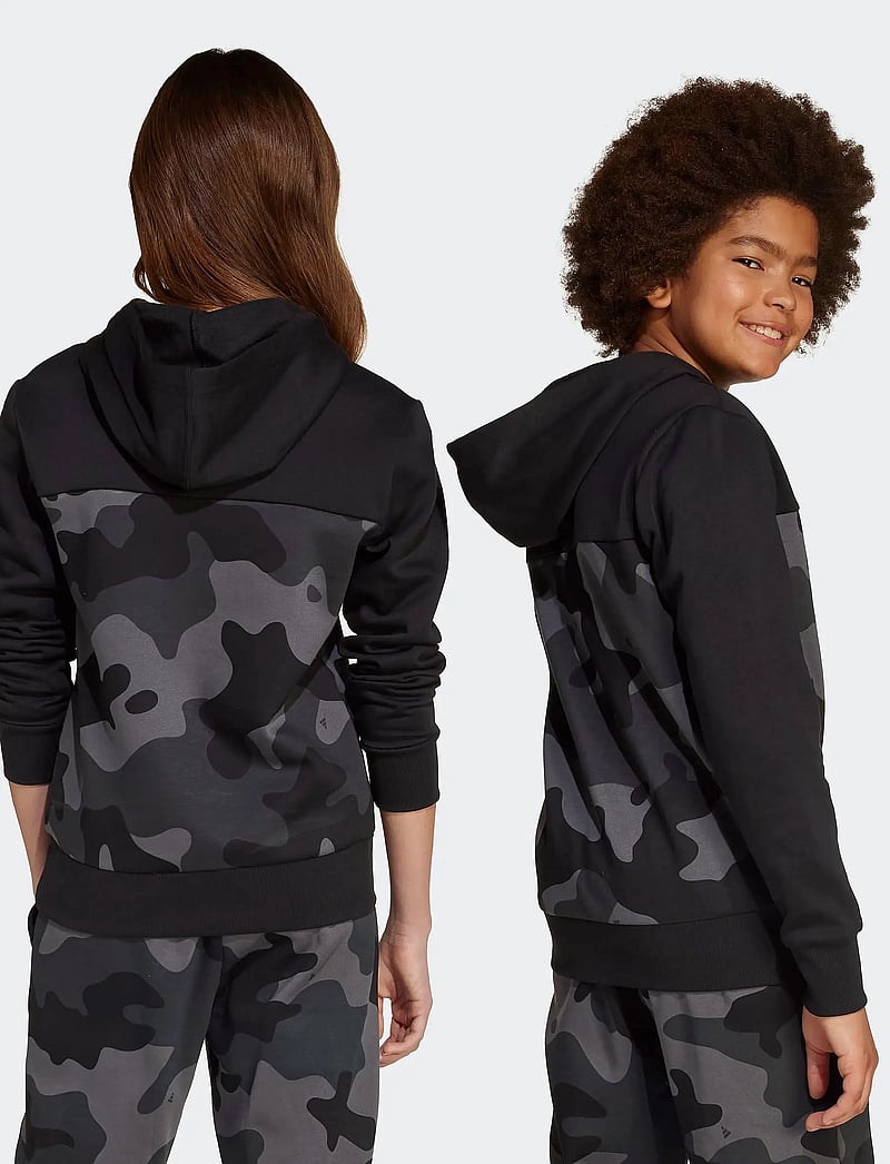 adidas Sportswear - J CAMO FL HD - black/white - 3