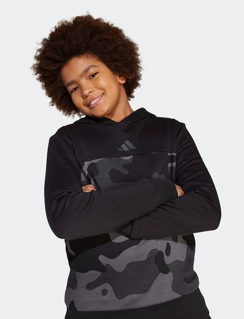 adidas Sportswear - J CAMO FL HD - black/white - 5