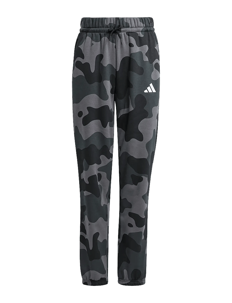 adidas Sportswear - J CAMO FL PANT - bikses - black/white - 1