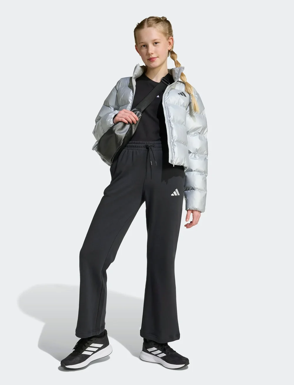 adidas Sportswear - JG GLAM PT - træningsbukser - black/silvmt - 4