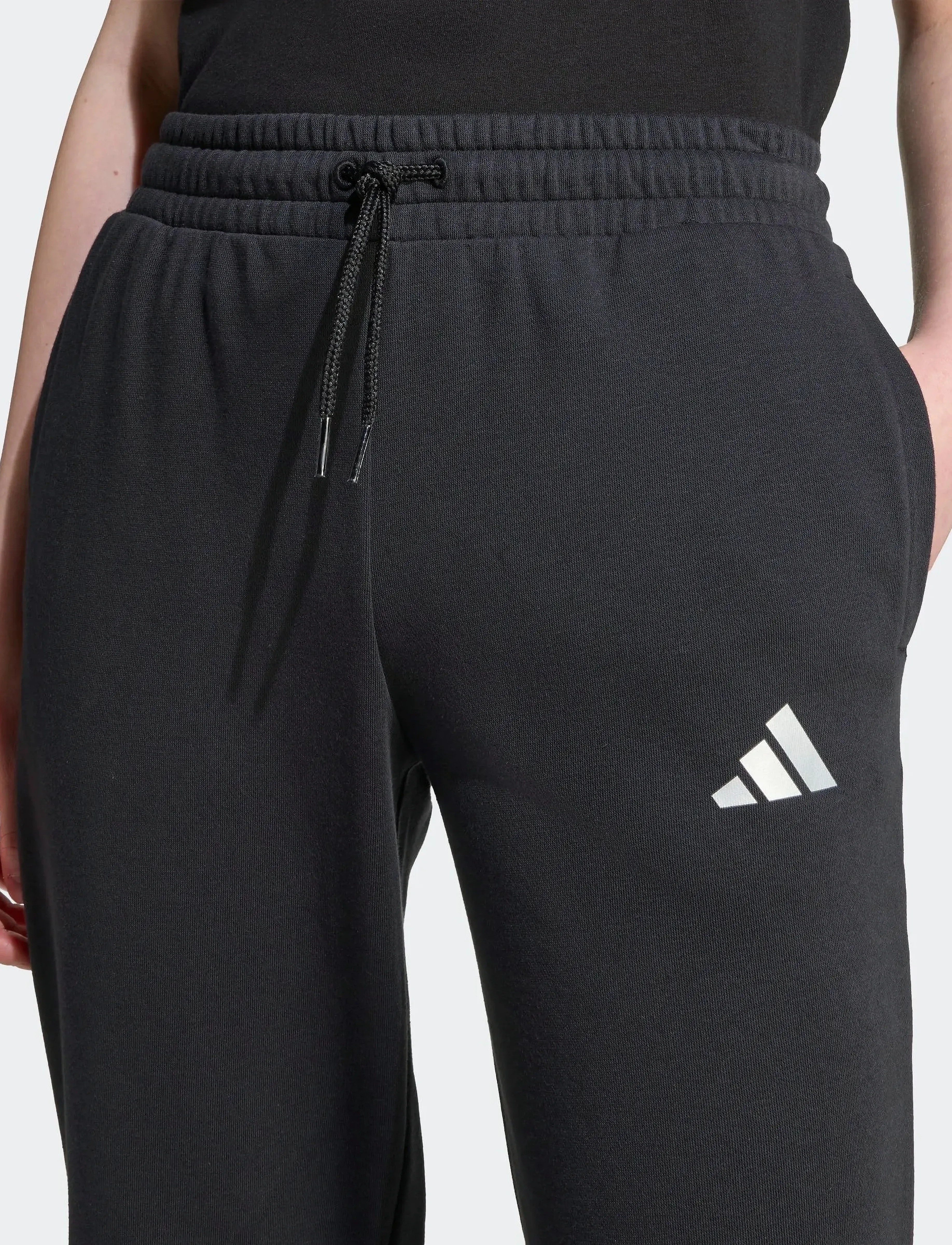 adidas Sportswear - JG GLAM PT - spodnie treningowe - black/silvmt - 5