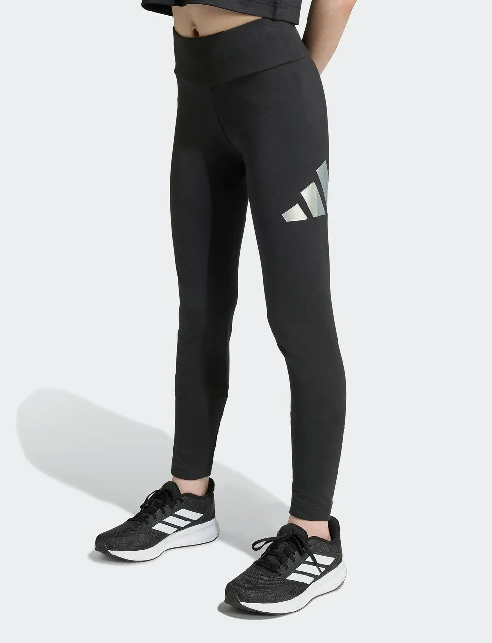 adidas Sportswear - JG GLAM LEG - retuusid - black/silvmt - 5