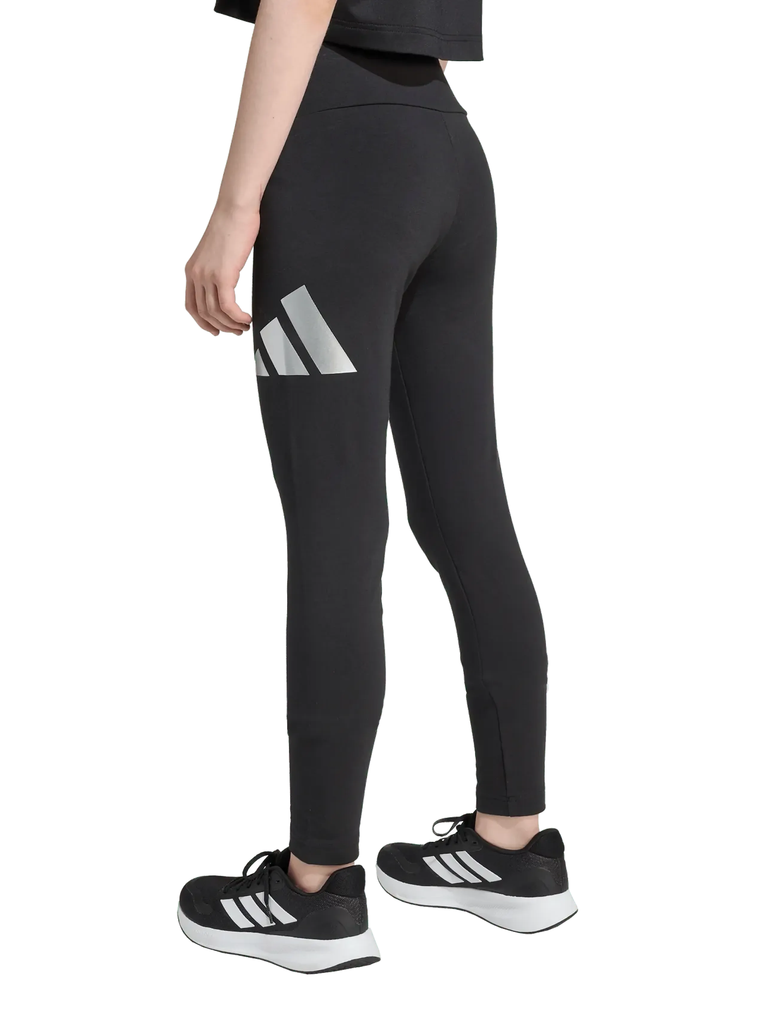 adidas Sportswear - JG GLAM LEG - løbetights & træningstights - black/silvmt - 5