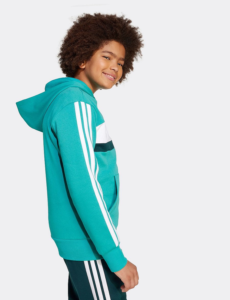 adidas Sportswear - J 3S TIB FL HD - hættetrøjer - purtea/aurivy/white - 5