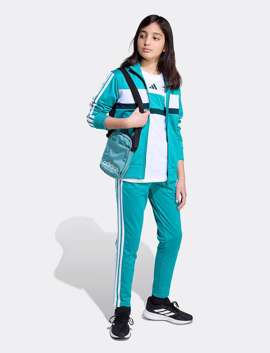adidas Sportswear - J 3S TIBERIO TS - trainingsanzug - purtea/aurivy/white - 0
