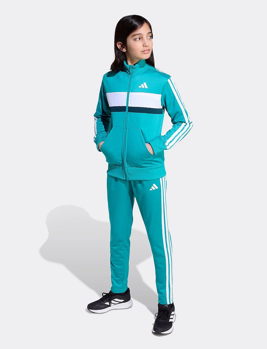 adidas Sportswear - J 3S TIBERIO TS - trainingsanzug - purtea/aurivy/white - 3