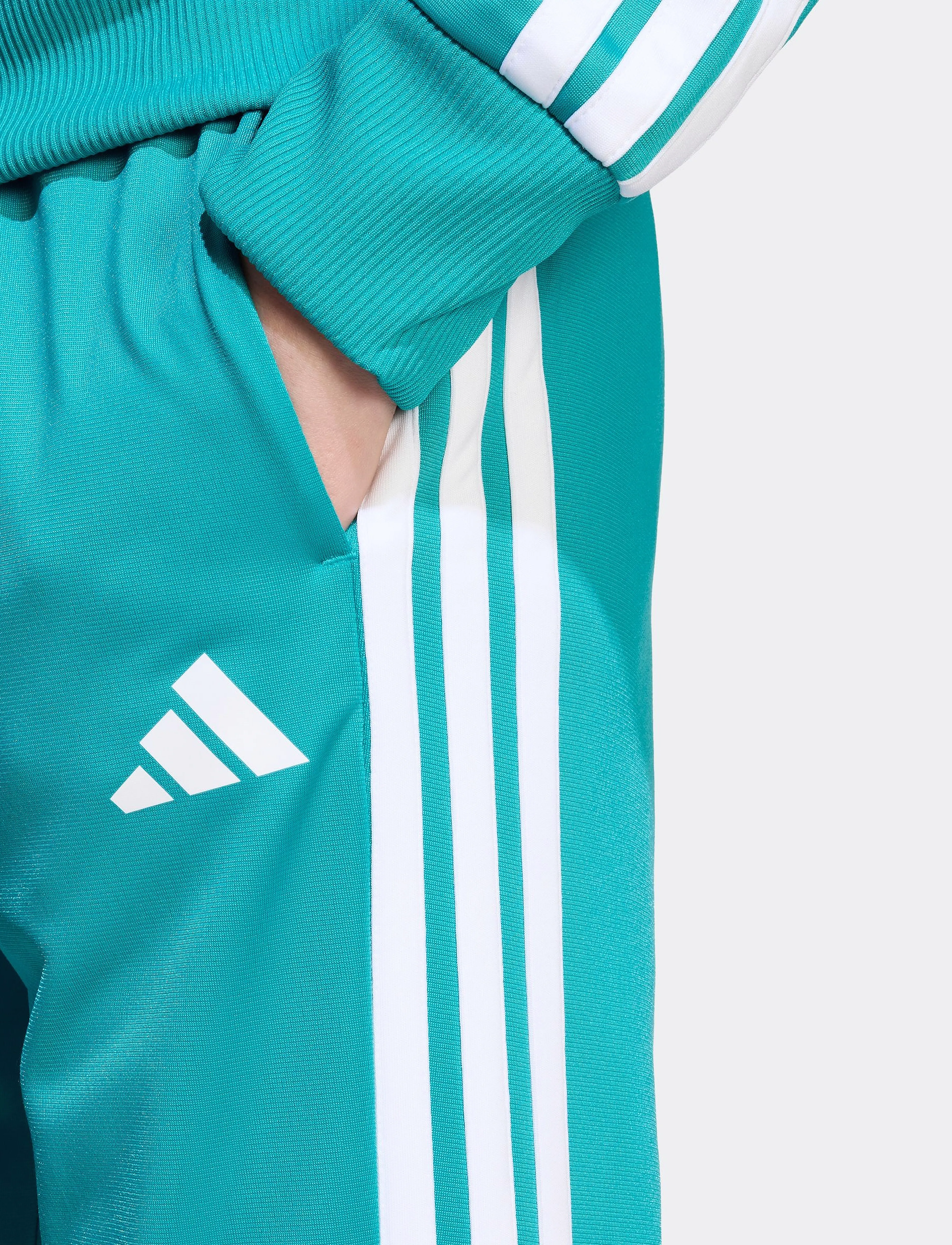 adidas Sportswear - J 3S TIBERIO TS - trainingsanzug - purtea/aurivy/white - 4