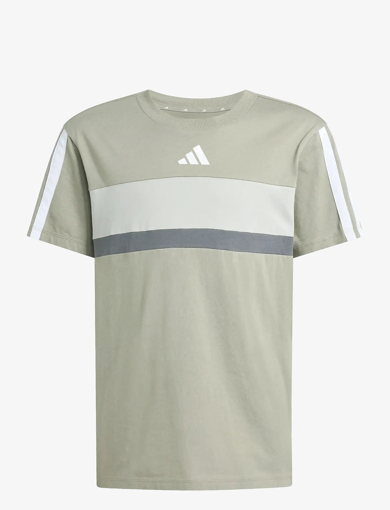 adidas Sportswear - J 3S TIB T - lühikeste varrukatega t-särgid - silpeb/metgry/gresix - 1