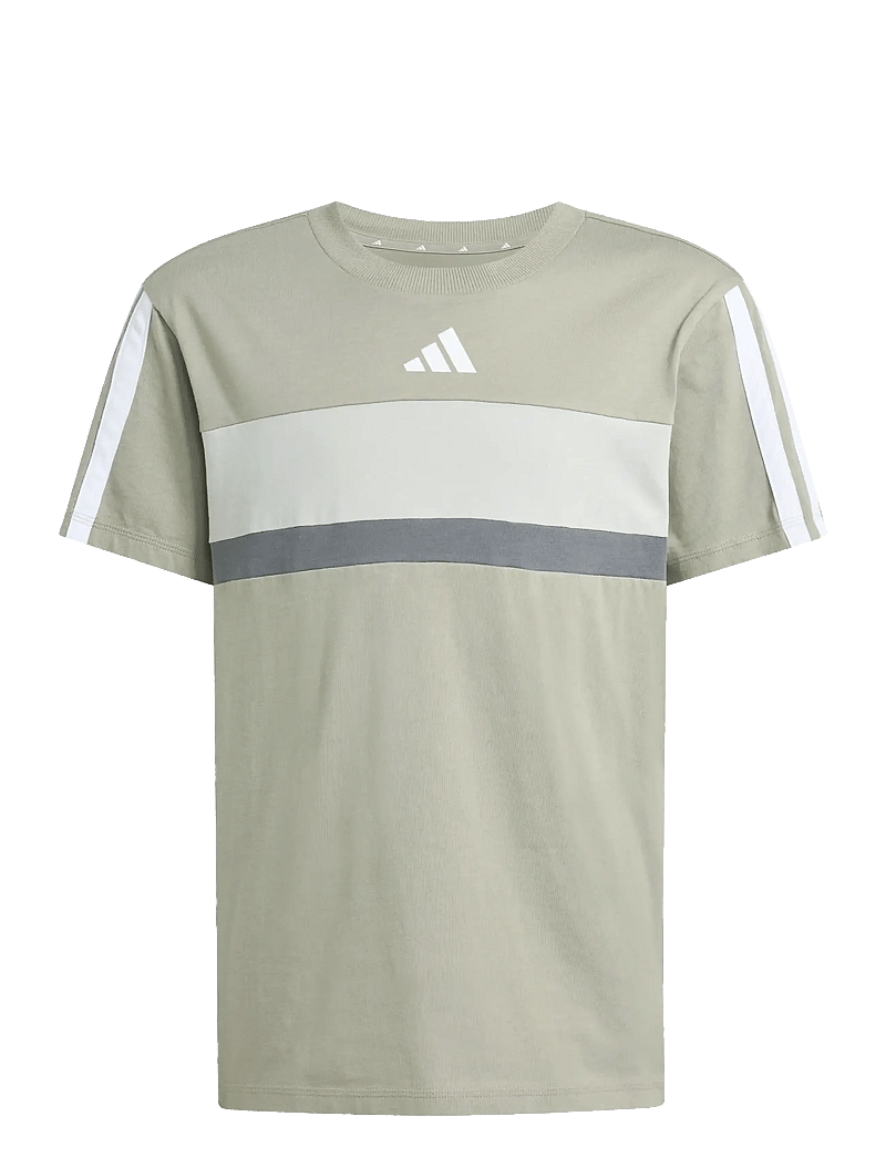 adidas Sportswear - J 3S TIB T - lühikeste varrukatega t-särgid - silpeb/metgry/gresix - 1