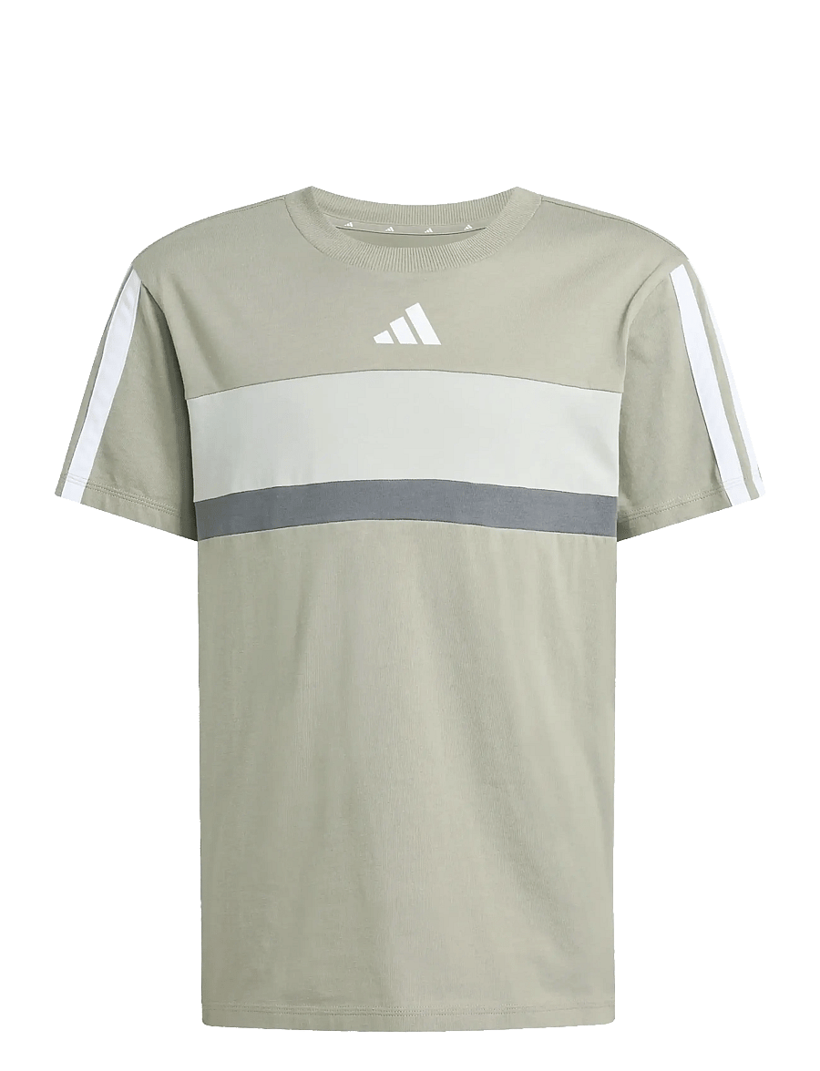 adidas Sportswear - J 3S TIB T - kortærmede t-shirts - silpeb/metgry/gresix - 1