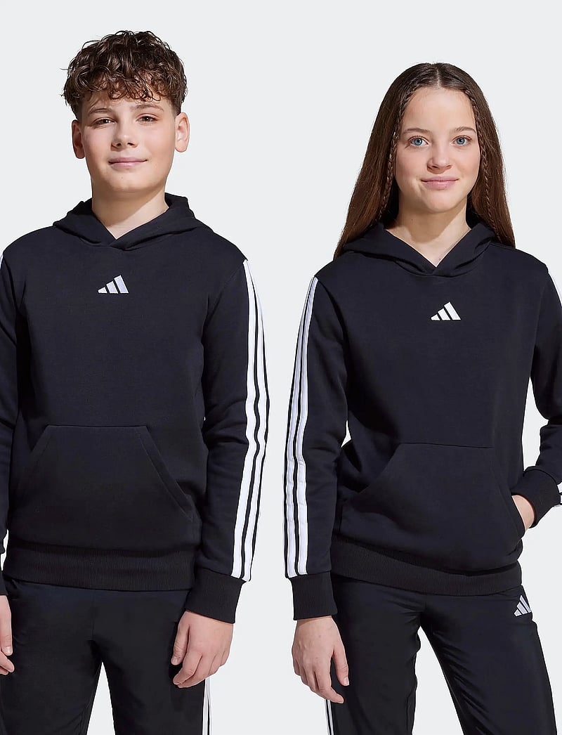 adidas Sportswear - J 3S FL HD 225 - džemperi ar kapuci - black/white - 3