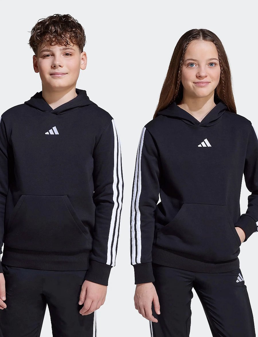 adidas Sportswear - J 3S FL HD 225 - kapuzenpullover - black/white - 3