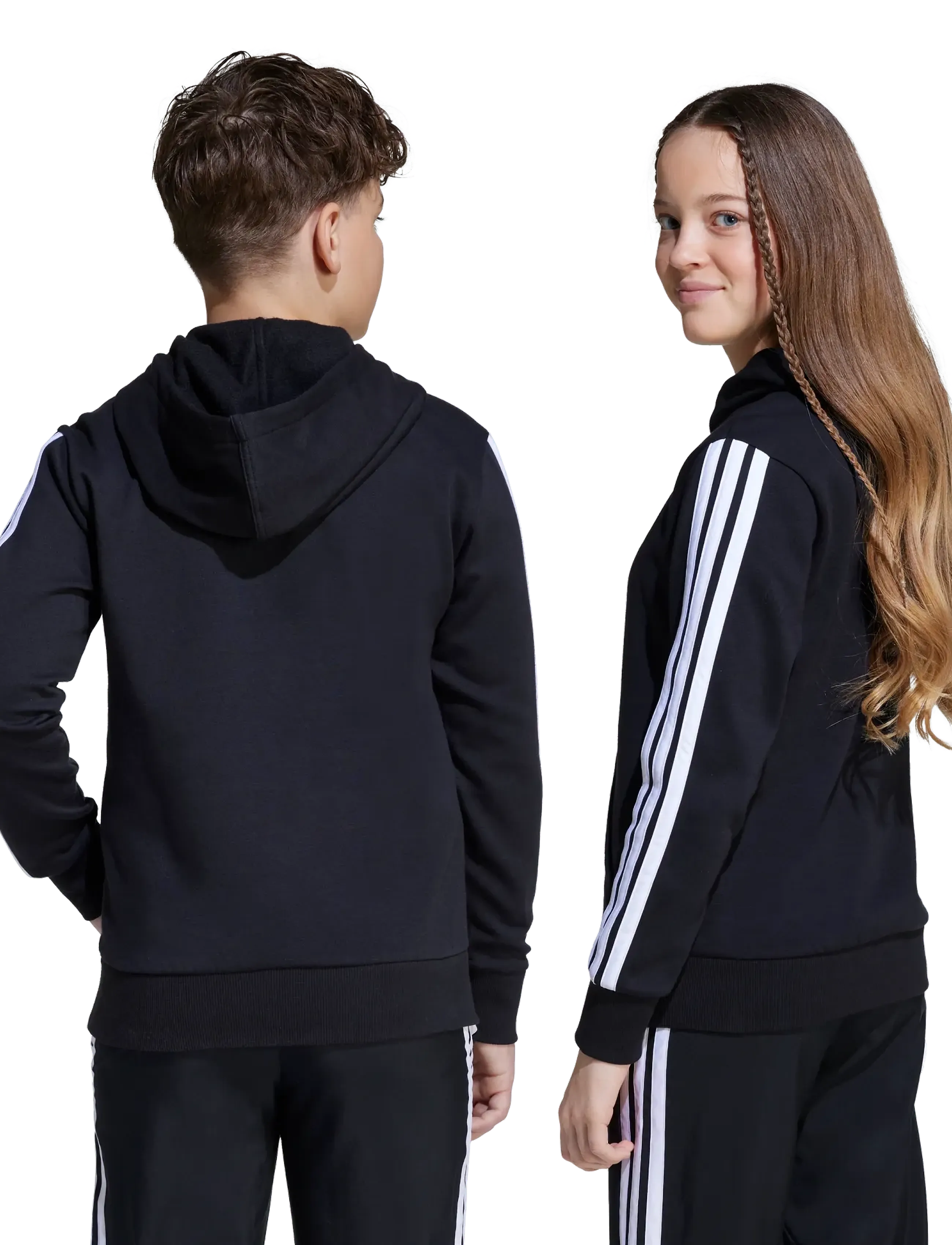 adidas Sportswear - J 3S FL HD 225 - kapuutsiga dressipluusid - black/white - 3