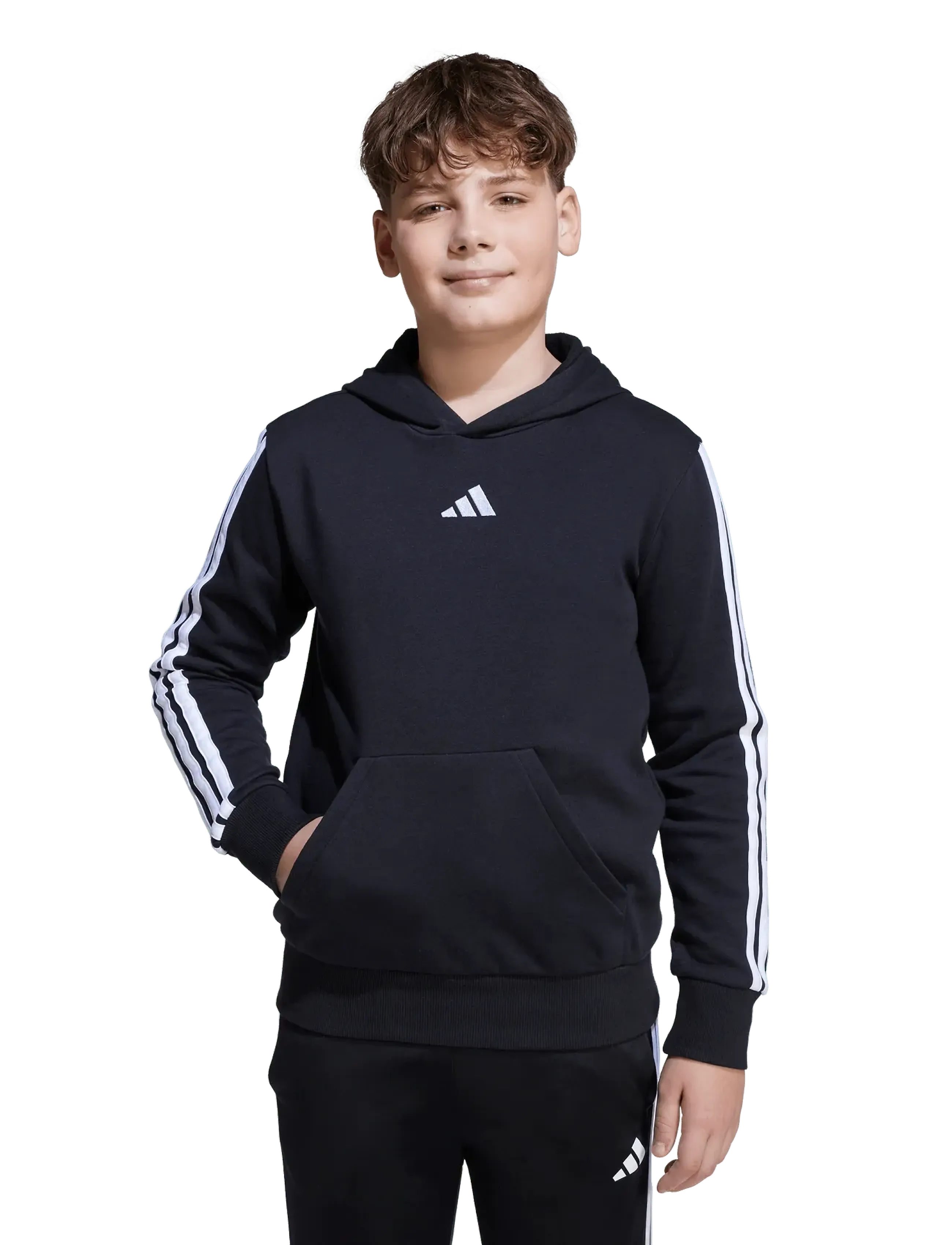 adidas Sportswear - J 3S FL HD 225 - kapuutsiga dressipluusid - black/white - 4