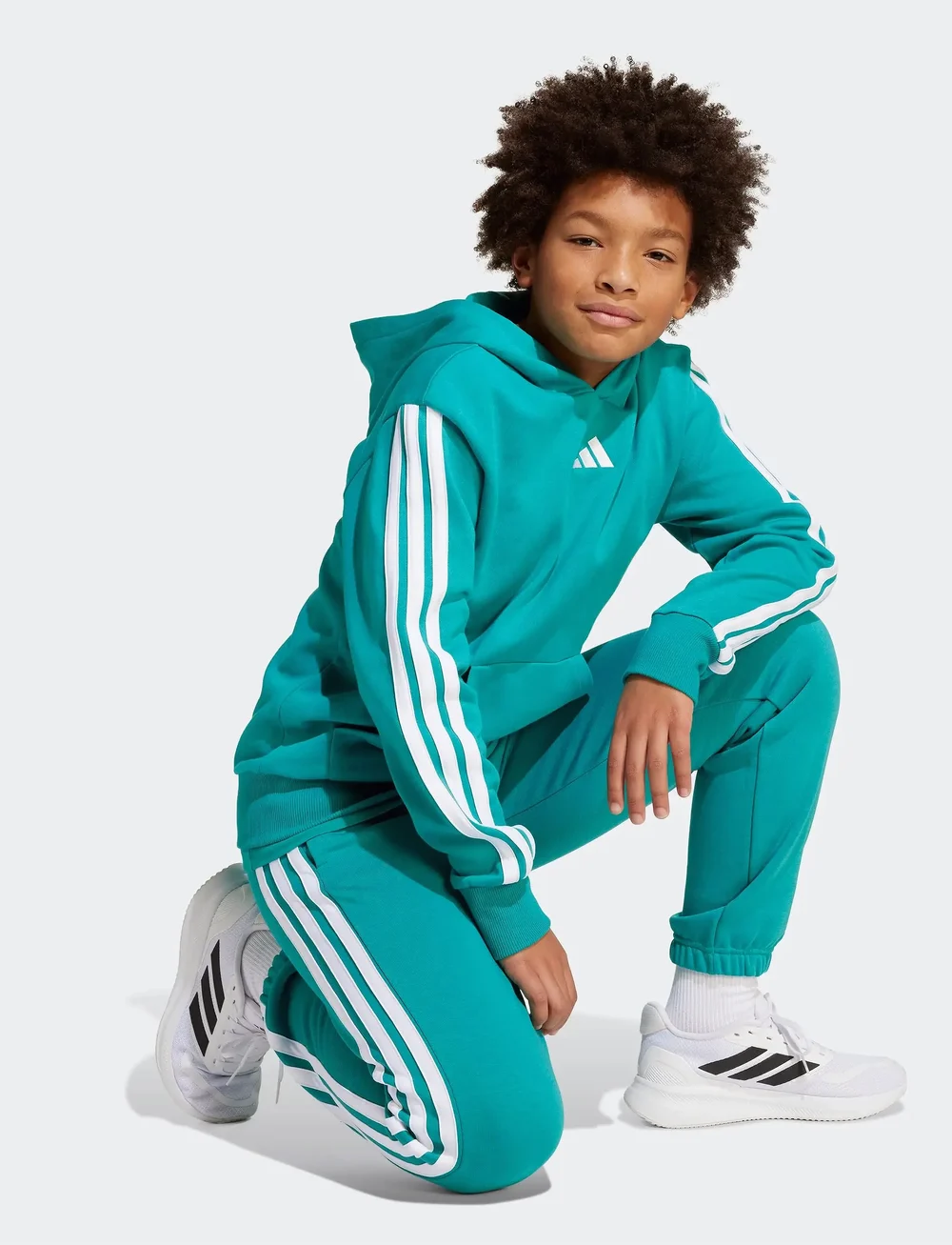 adidas Sportswear - J 3S FL HD 225 - hettegensere - purtea/white - 0