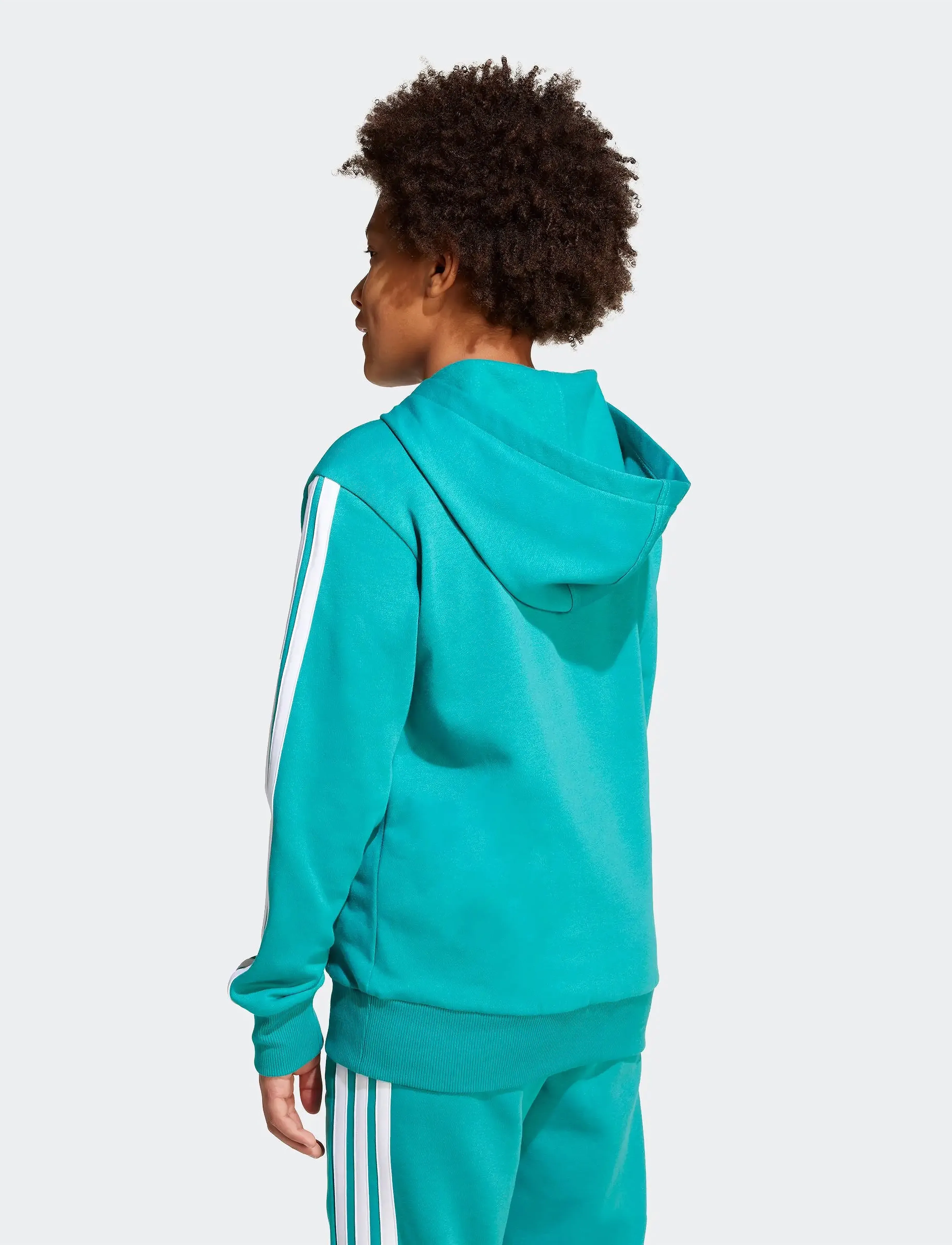 adidas Sportswear - J 3S FL HD 225 - hoodies - purtea/white - 3