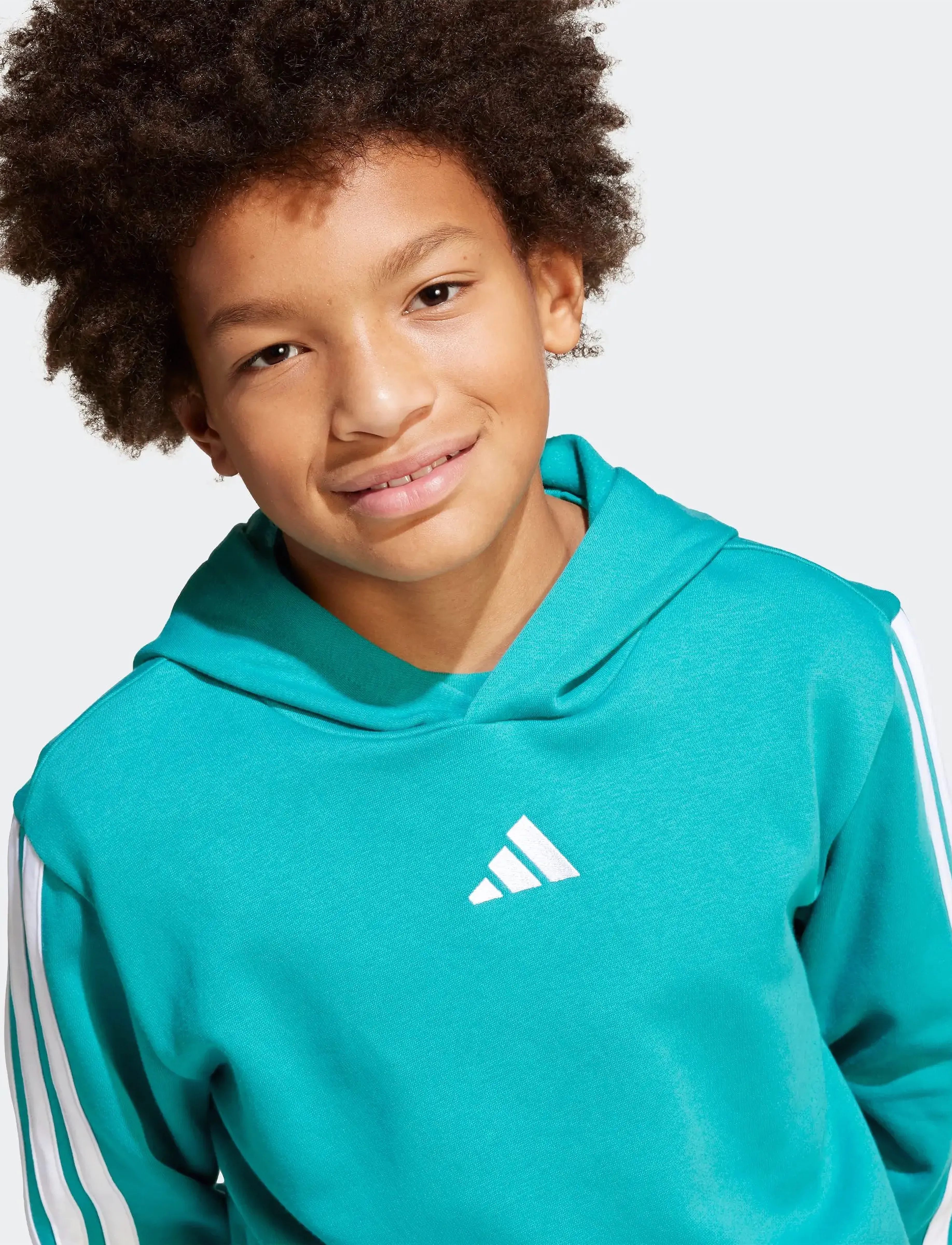 adidas Sportswear - J 3S FL HD 225 - hoodies - purtea/white - 4