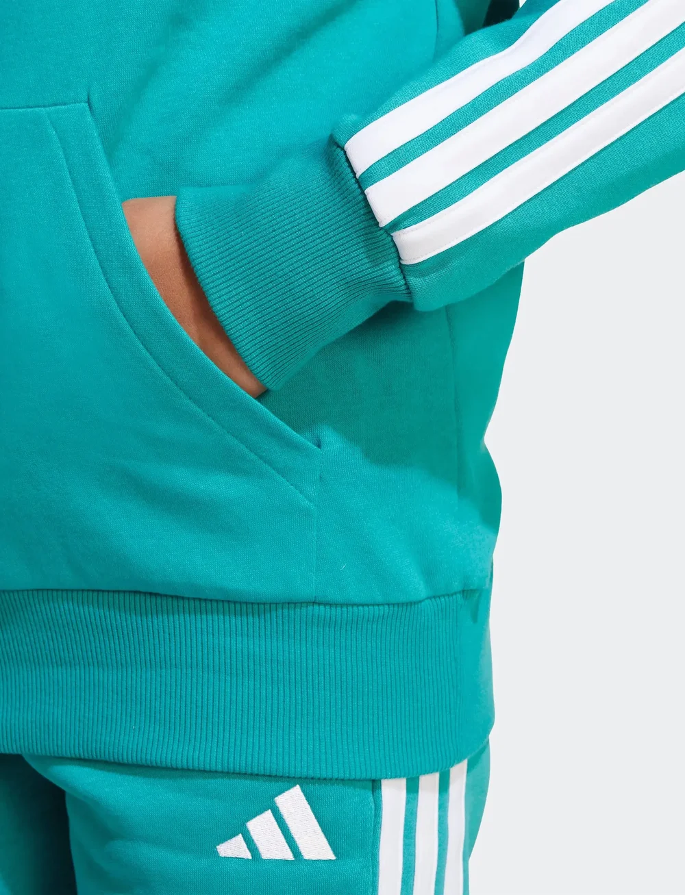 adidas Sportswear - J 3S FL HD 225 - hettegensere - purtea/white - 5